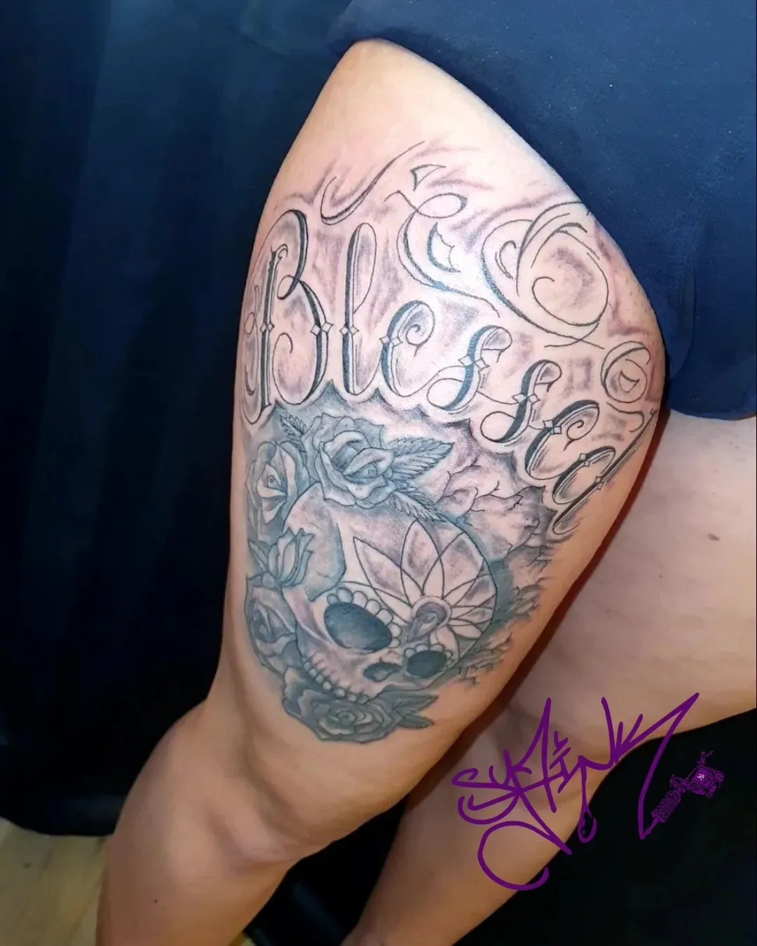 Tattoo by @sy7.tattoos — black_and_grey, realism