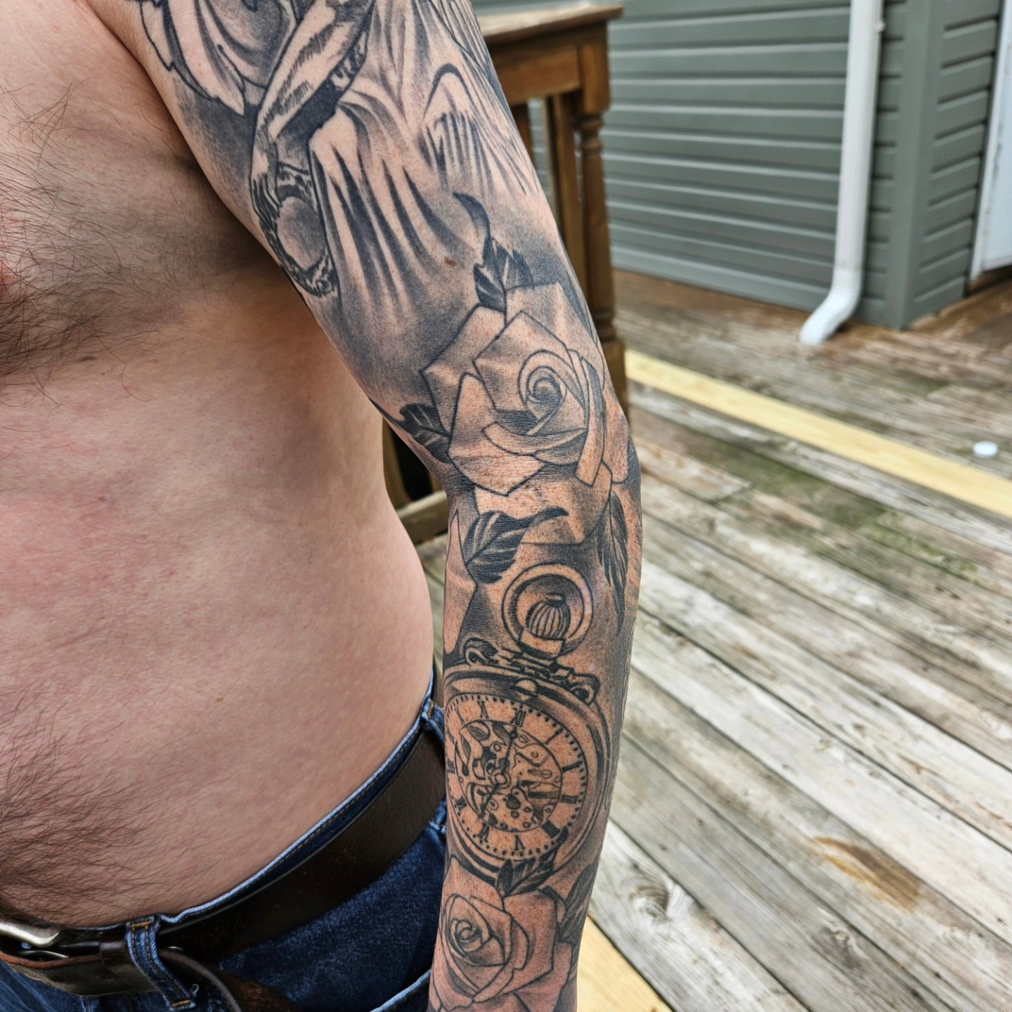 Tattoo by @gordochilitotattoos — black_and_grey, realism