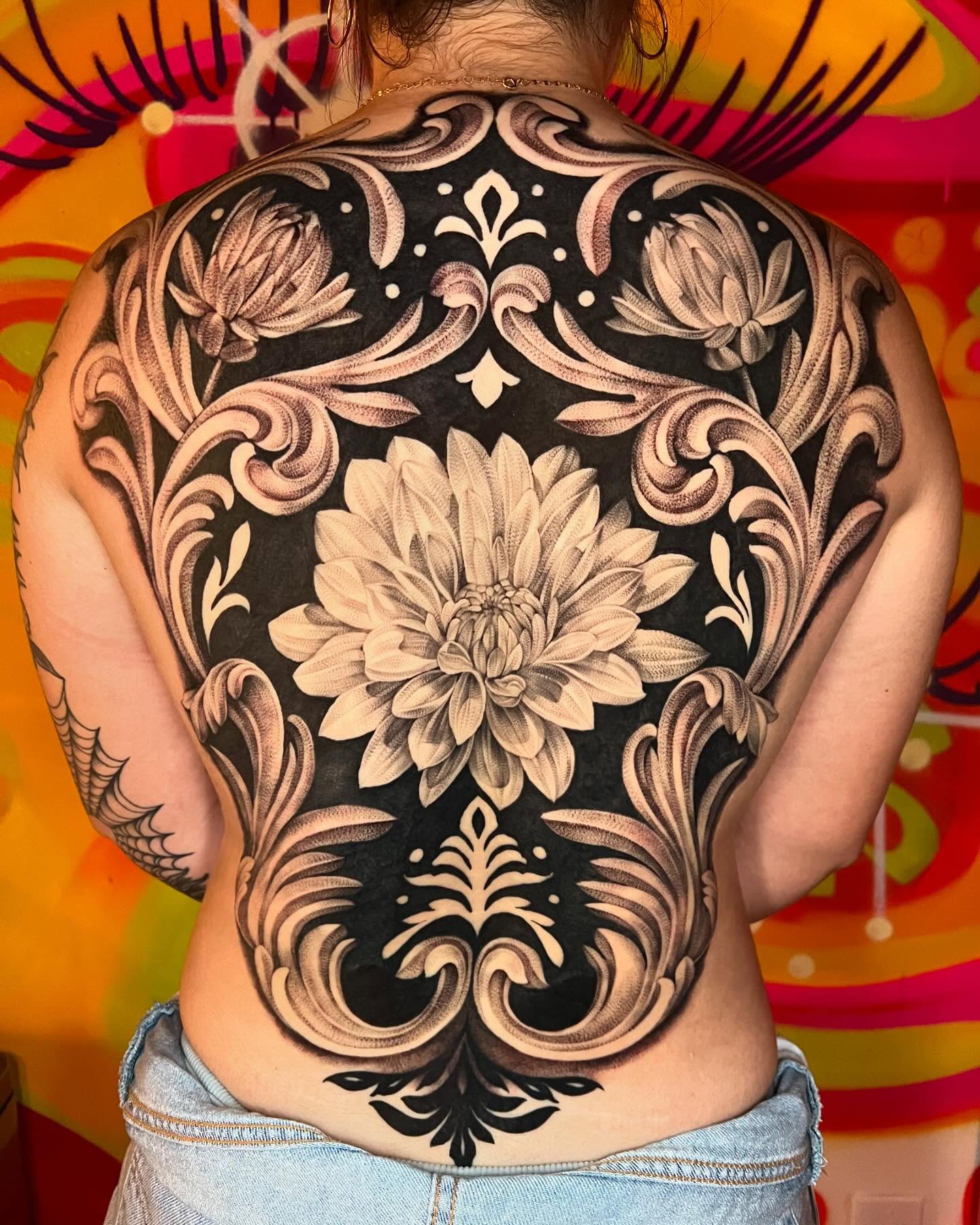 Floral design ornamental tattoo on the back by ๐ค ๐๐๐๐๐๐ ๐ค