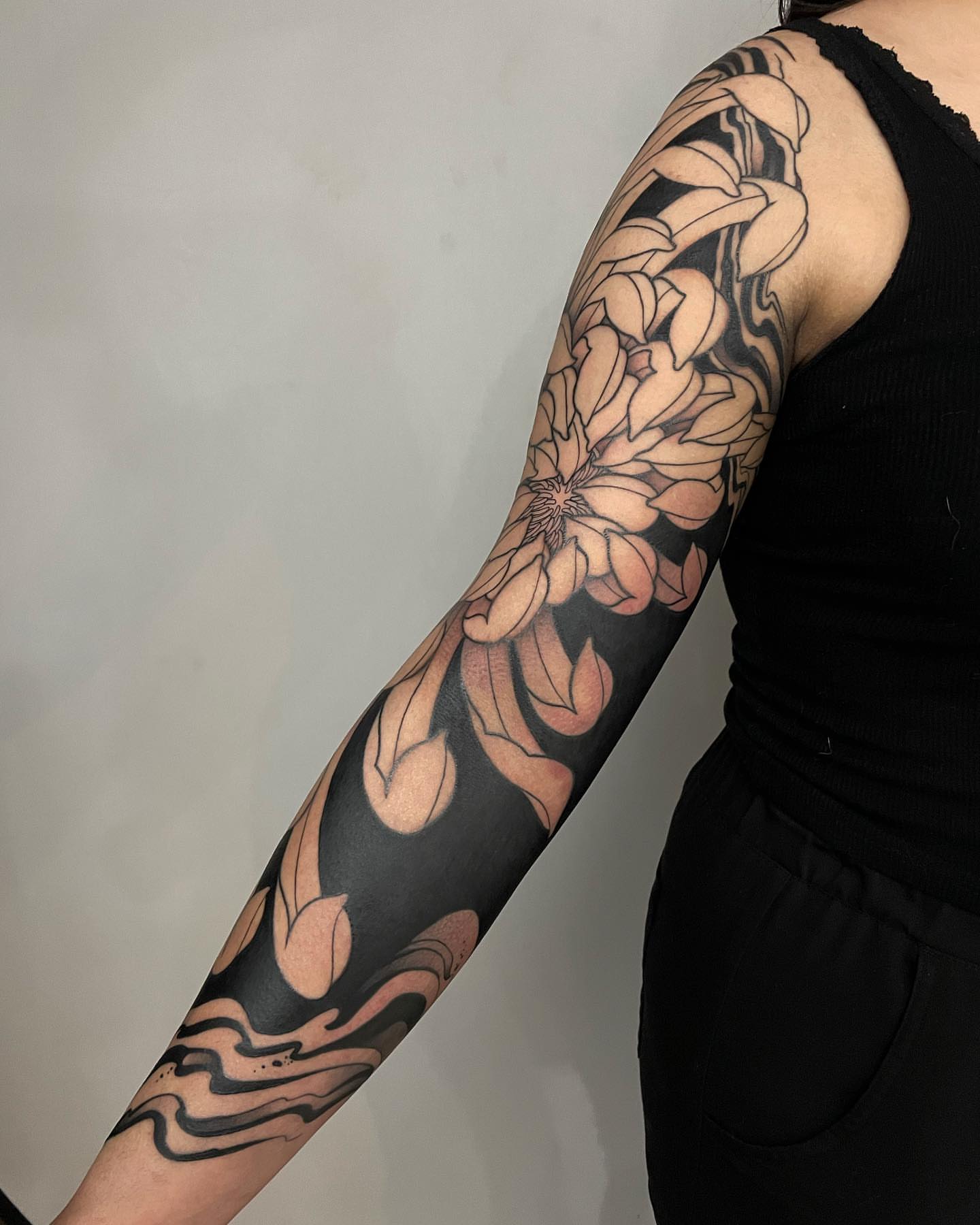 Tattoo by @amyjeantattoos — black_and_grey
