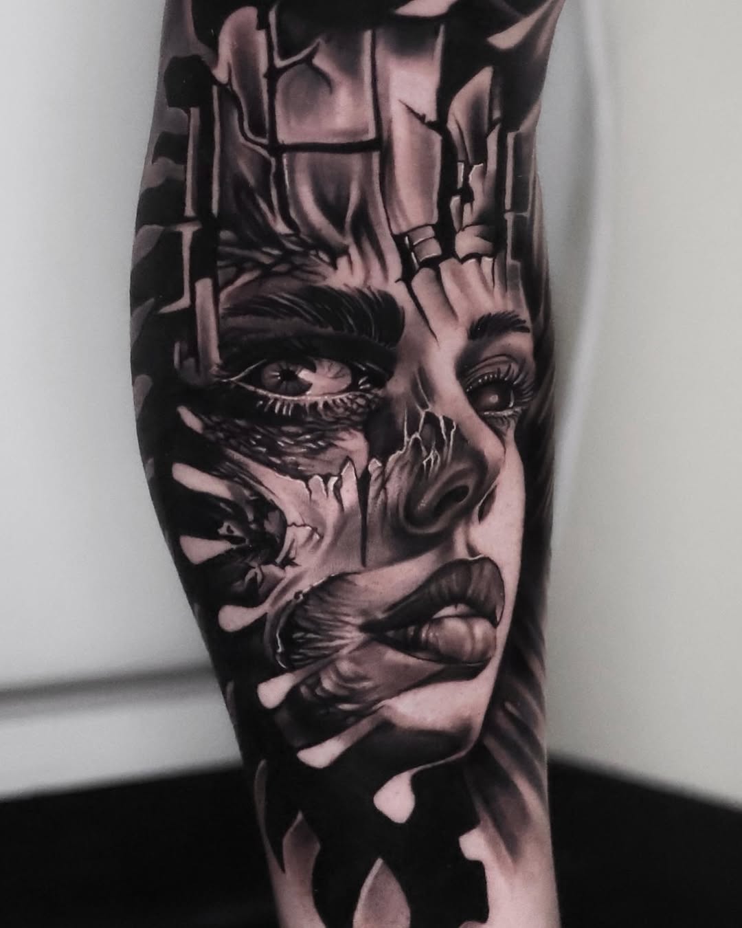 Tattoo work at Bizarre Bazaar Tattoo Convention 2026