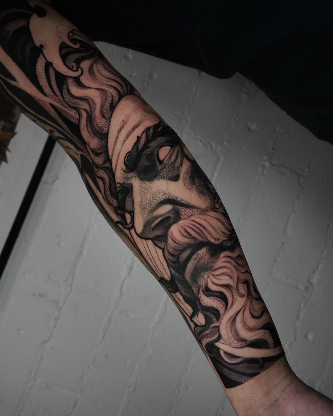 Tattoo by @tattoosbyale_ — black_and_grey, realism
