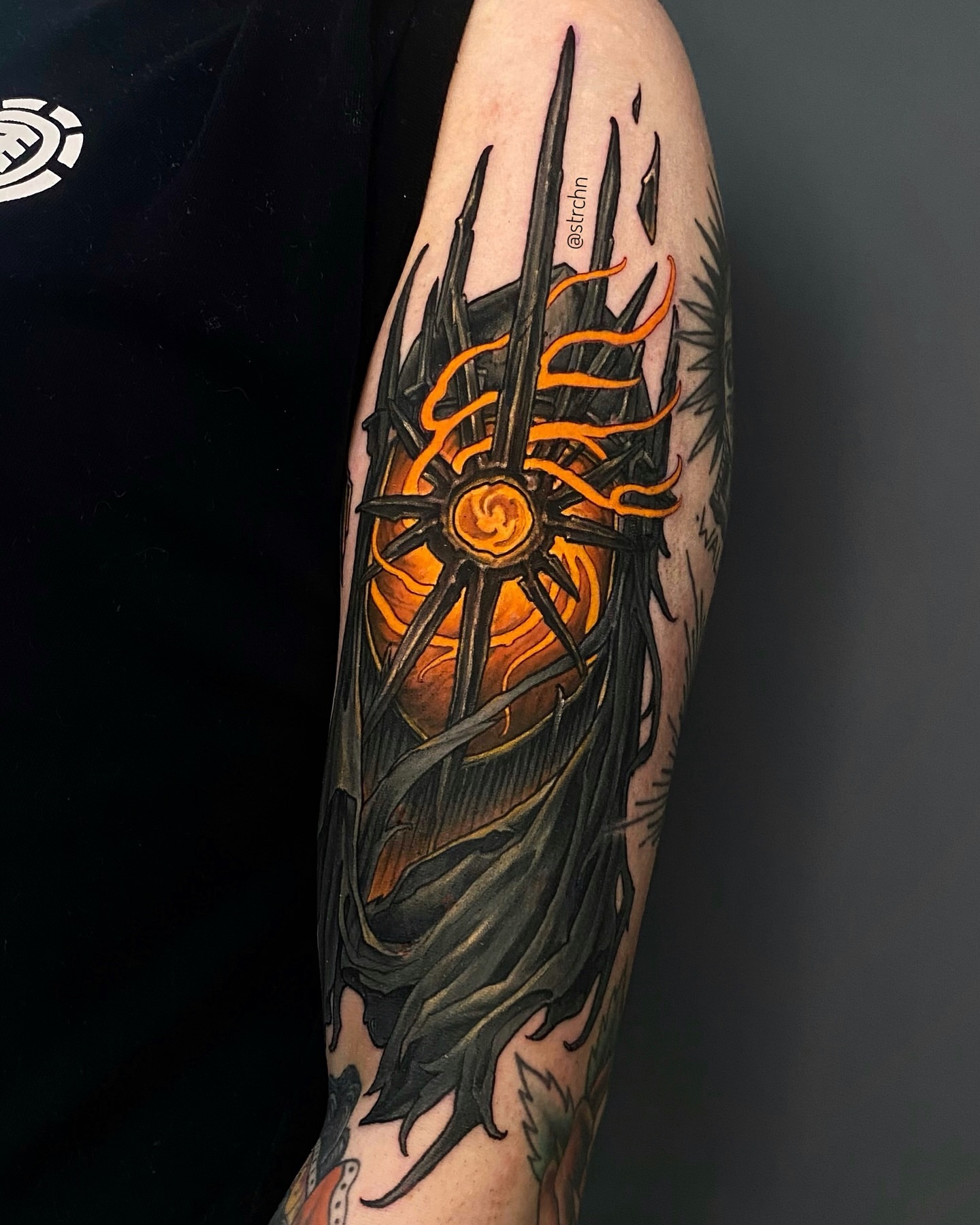 Tattoo by @strchn — dark_realism, geometric