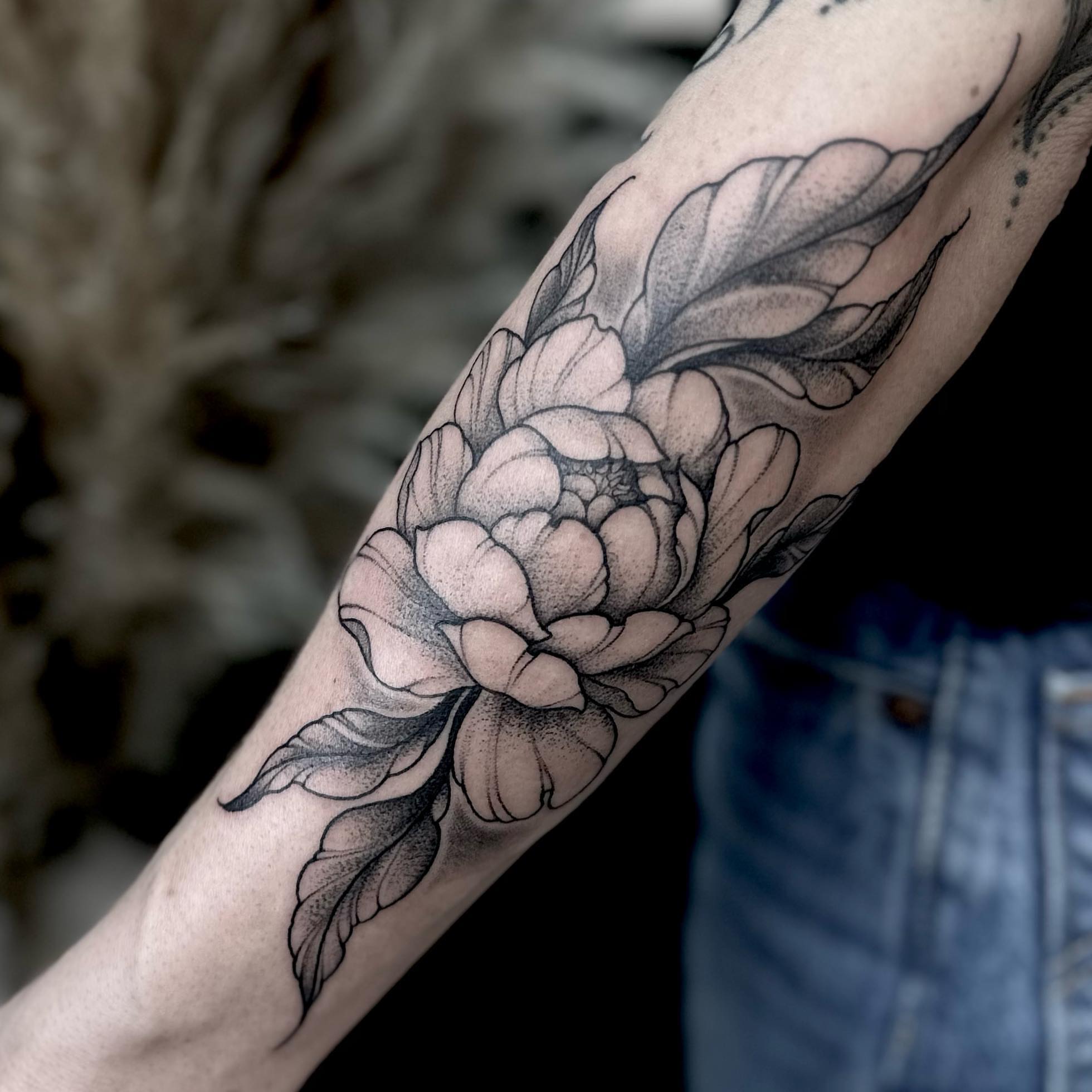 Tattoo by @shriekingpossum — dotwork
