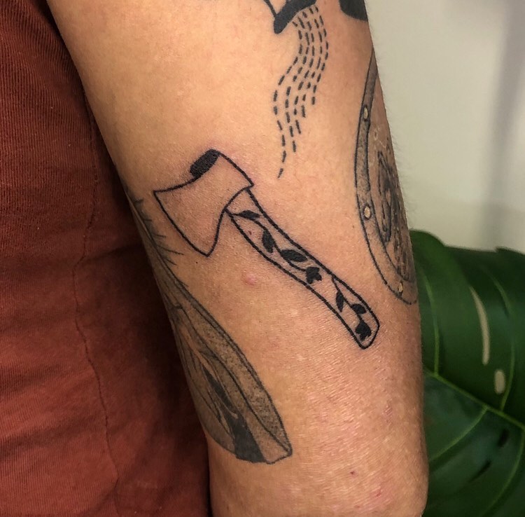 Tattoo by @hocuspokus_ — black_and_grey