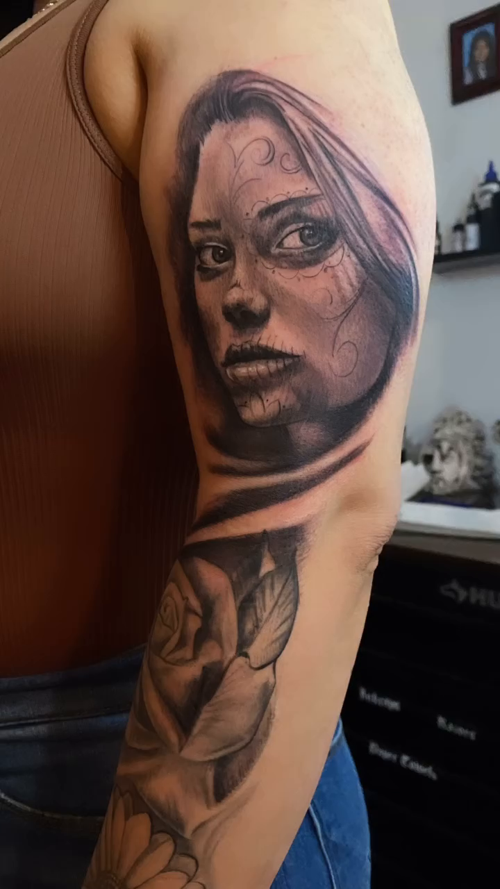 Tattoo by @breynertattoos — realism, black_and_grey
