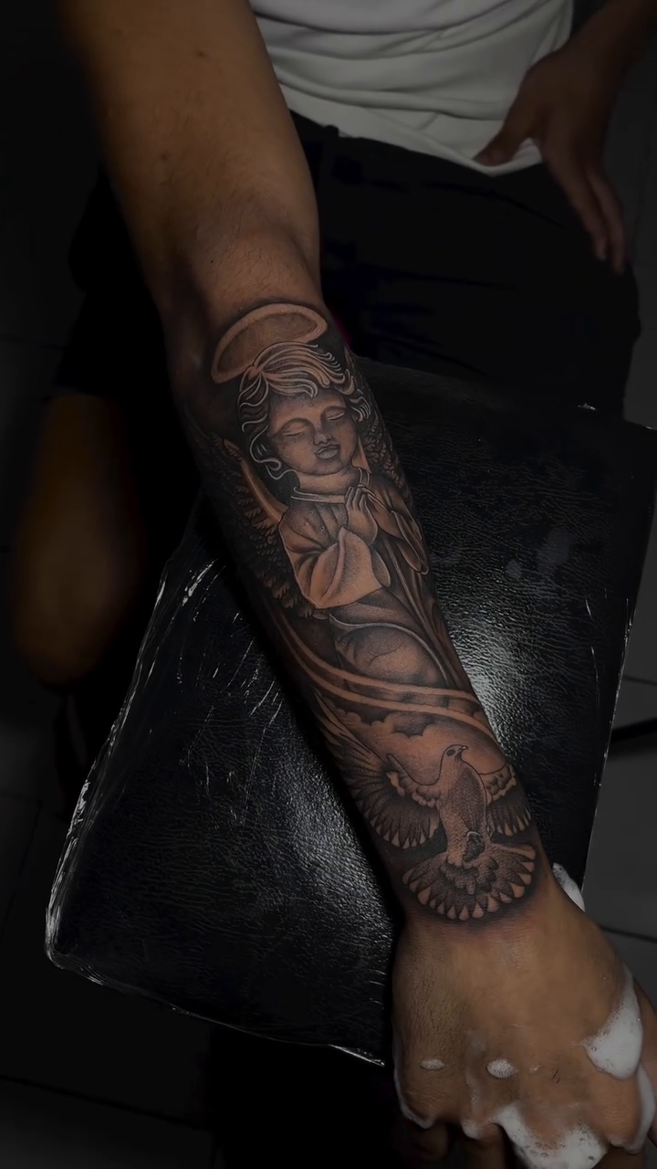 Tattoo by @sdtatoo — japanese_irezumi, black_and_grey
