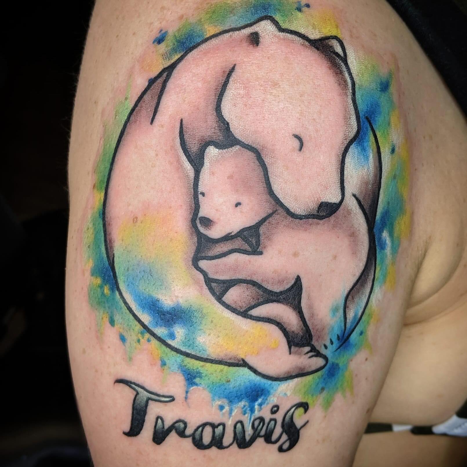 Tattoo by @oscarariastattoos — watercolor
