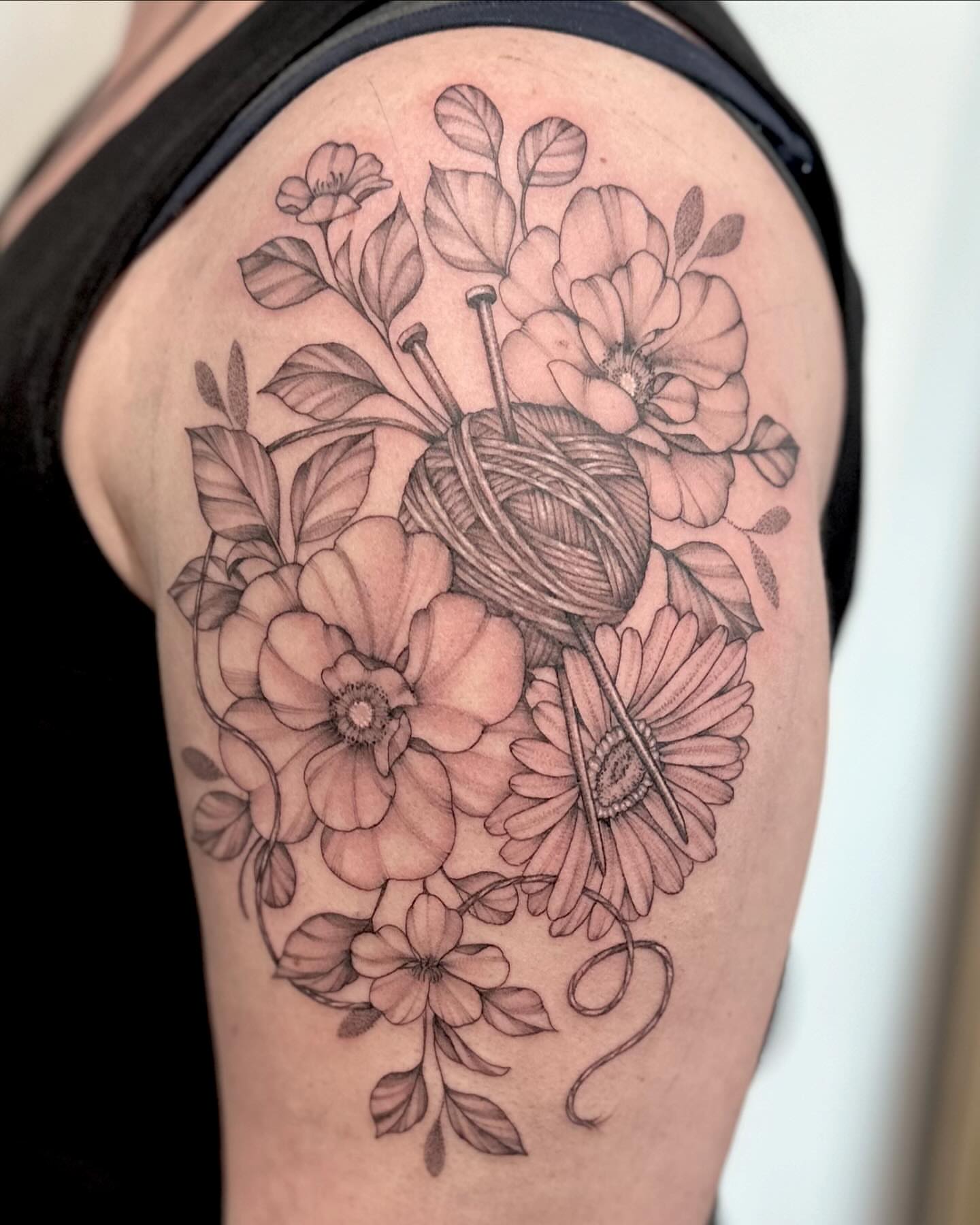 Tattoo by @kate.a.darling — black_and_grey, realism