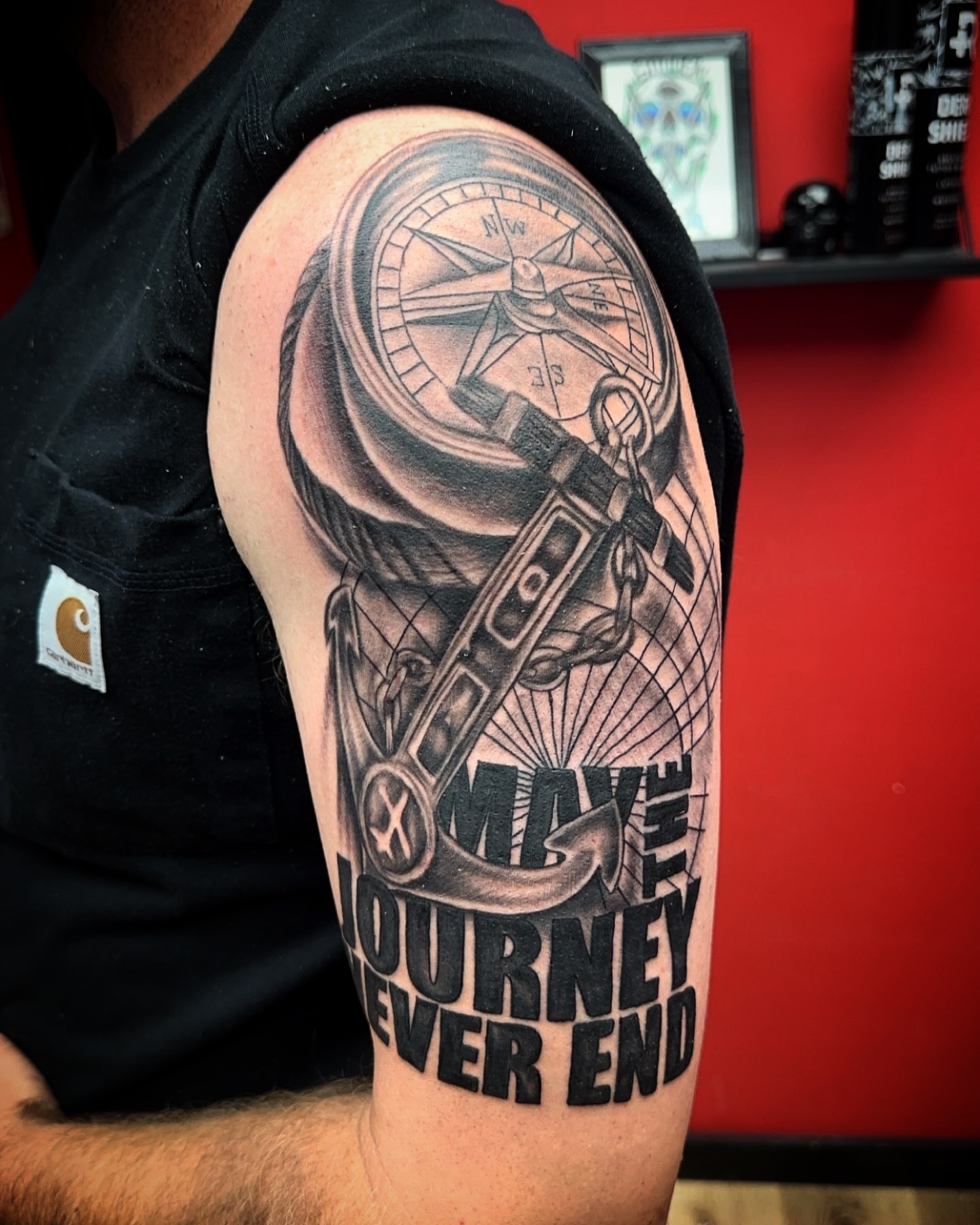 Tattoo by @jordonslagletattooer — black_and_grey, realism