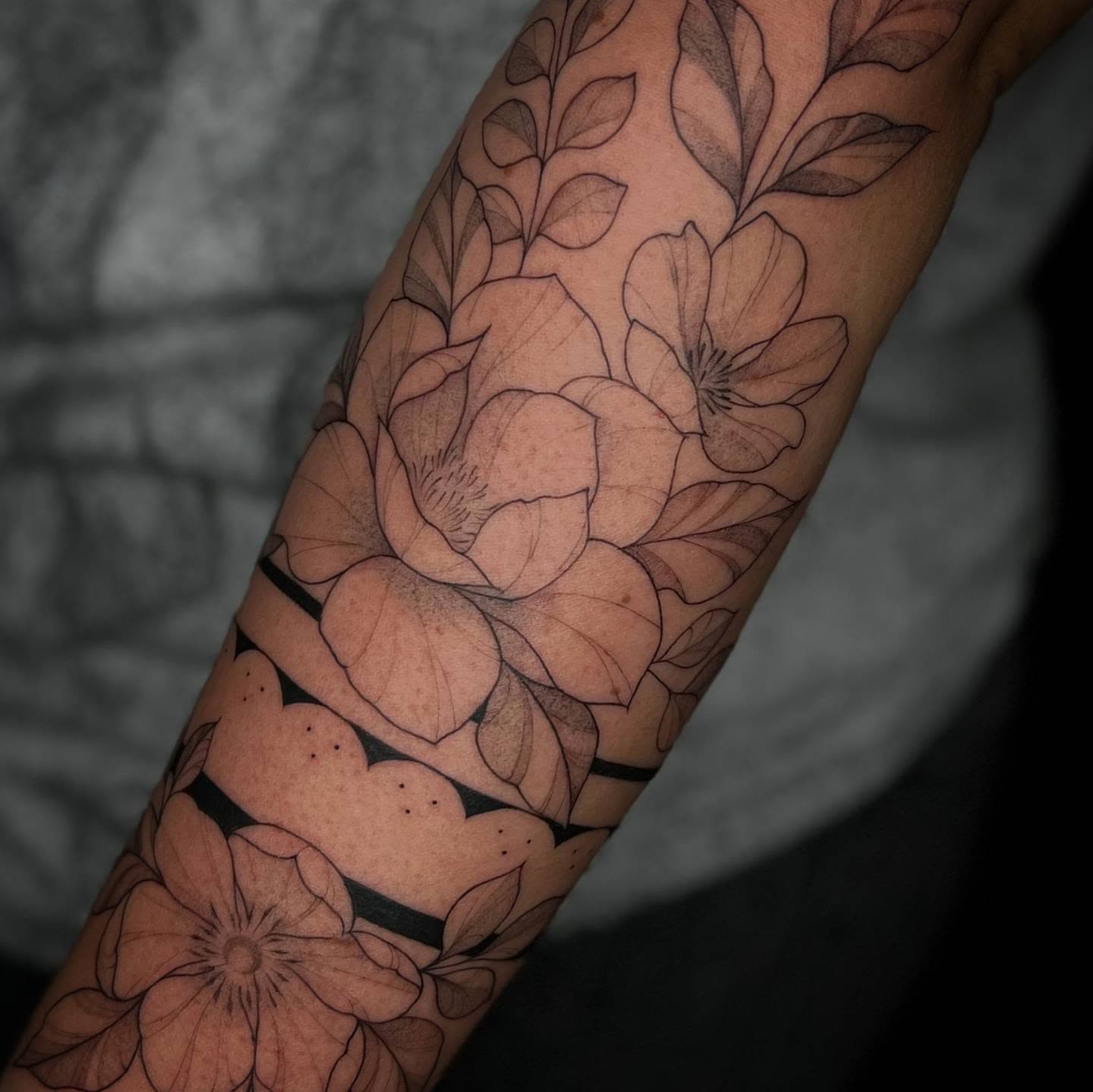 Tattoo by @cupidnegra — black_and_grey