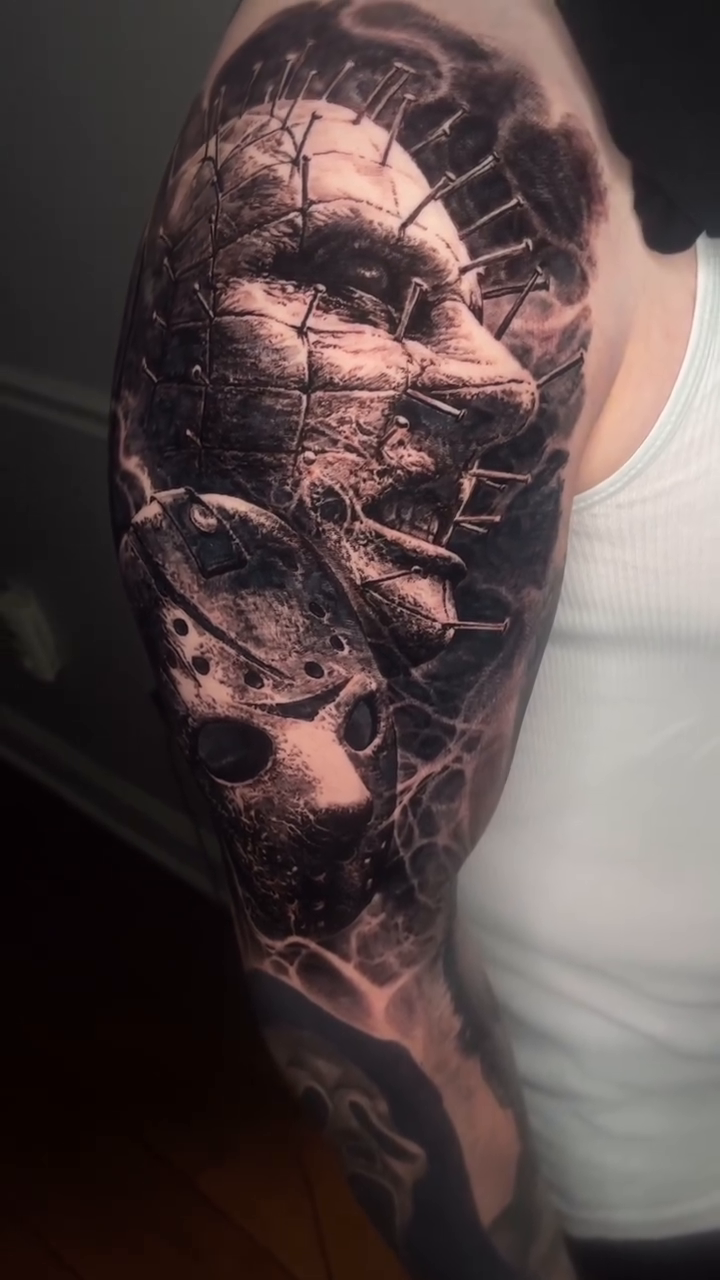 Tattoo by @robbylatos — realism, dark_realism