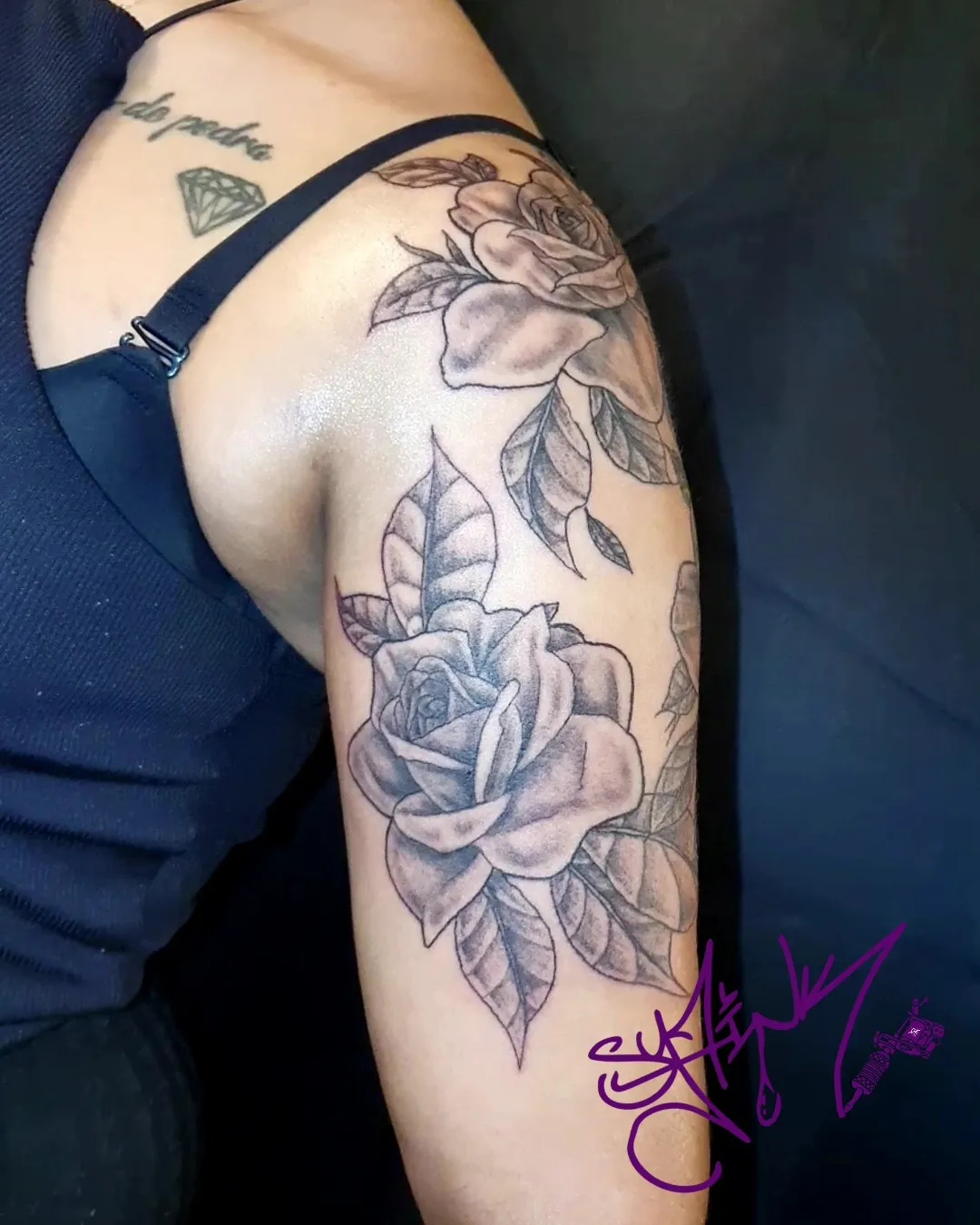 Tattoo by @sy7.tattoos — black_and_grey