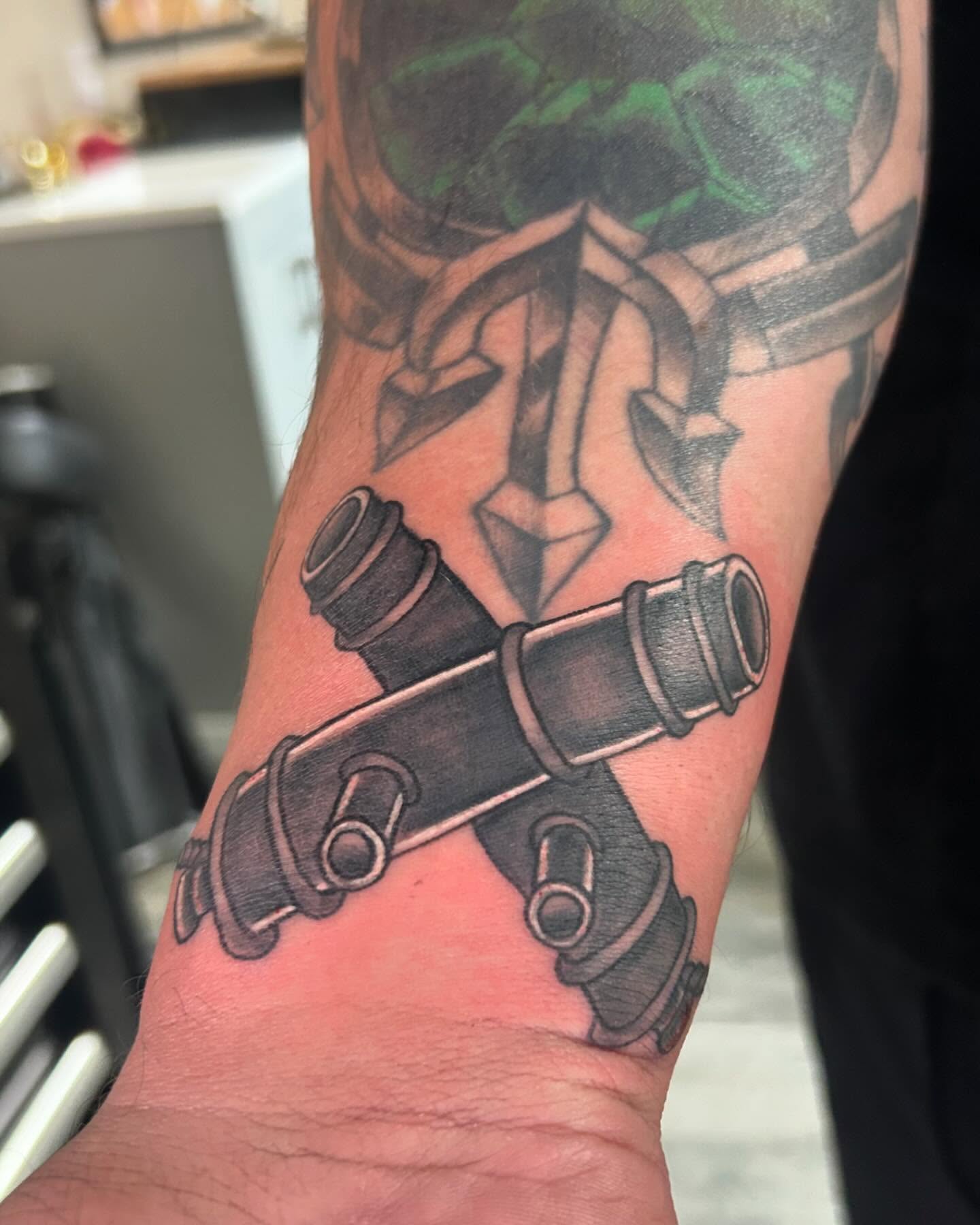 Tattoo by @d3athlore — black_and_grey