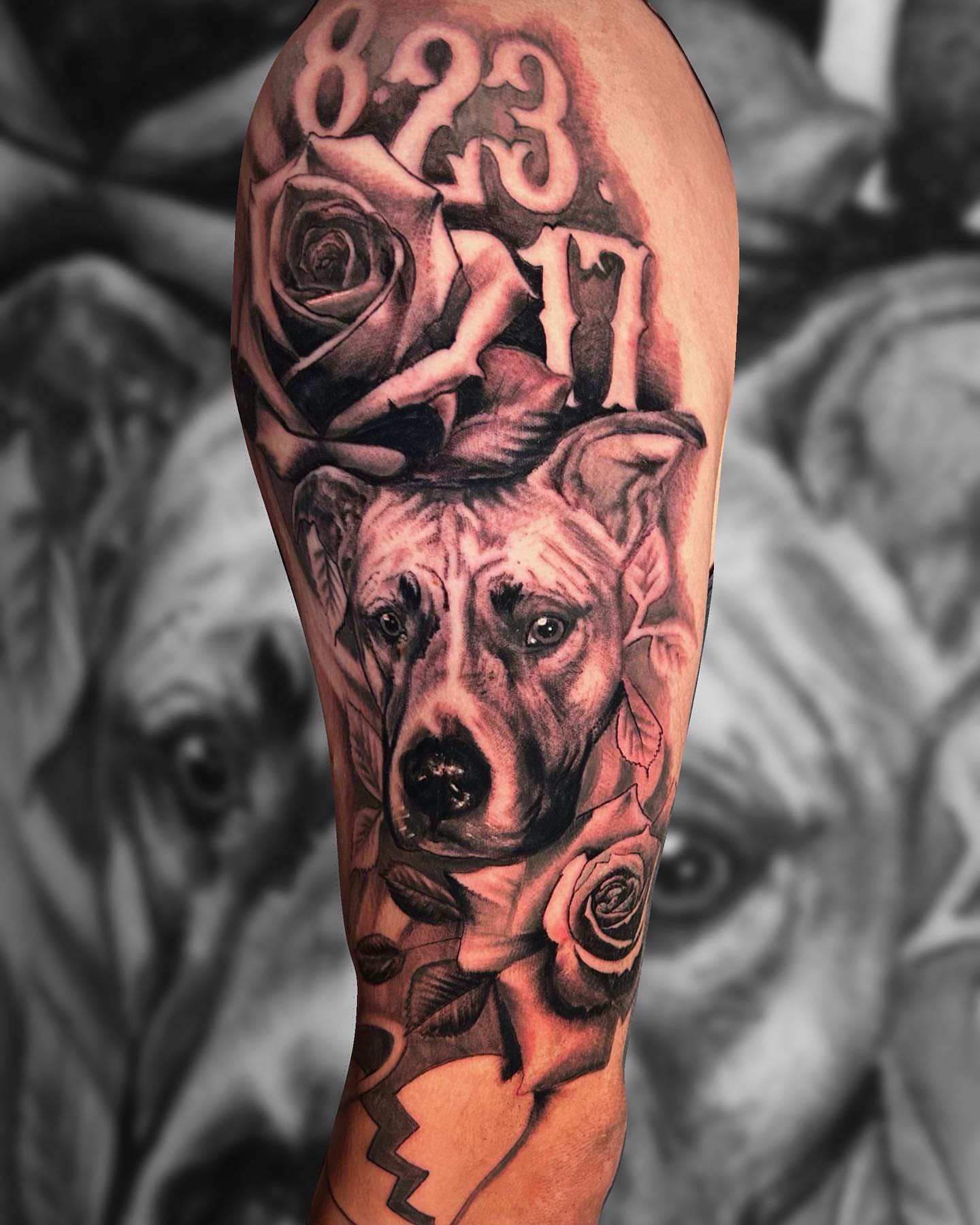 Tattoo by @dalton_king_tattoos β realism, black_and_grey