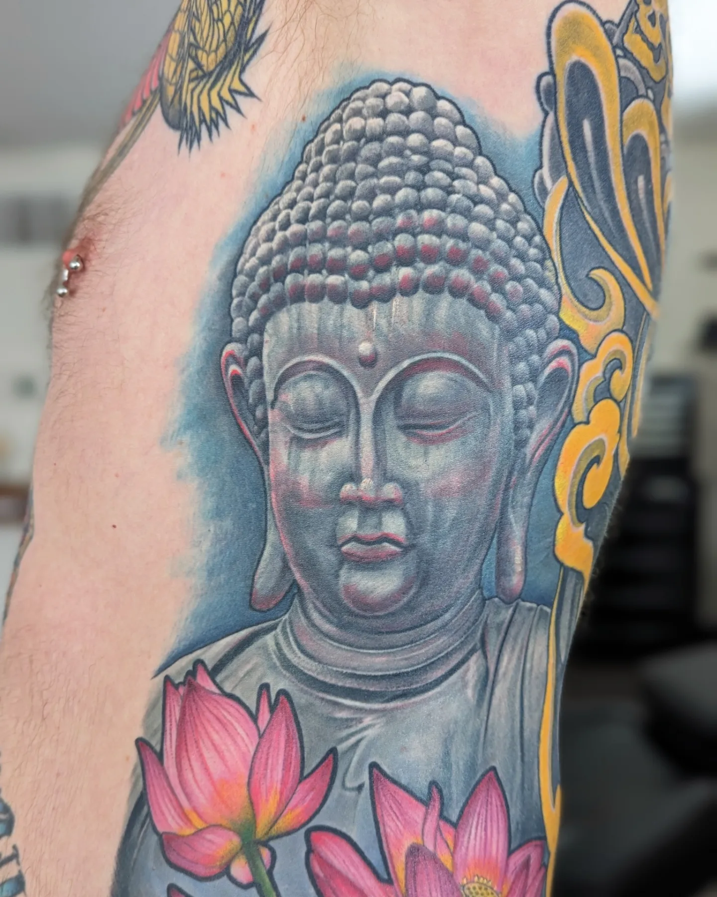 Tattoo by @jtrip360 — dotwork, realism