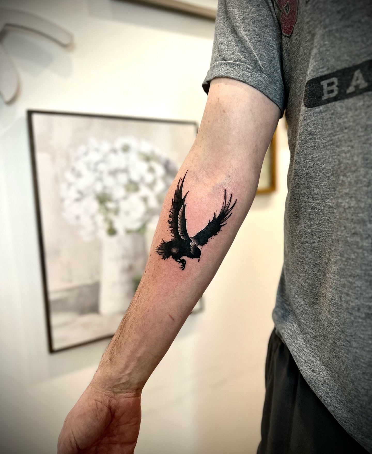 Tattoo by @timothythetattooist — black_and_grey