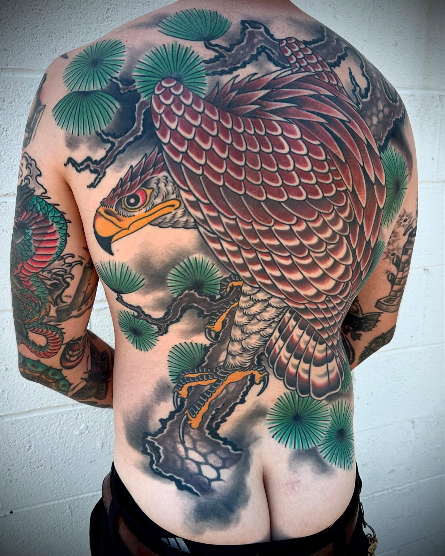 Tattoo by @t_hundahl — american_traditional, japanese_irezumi