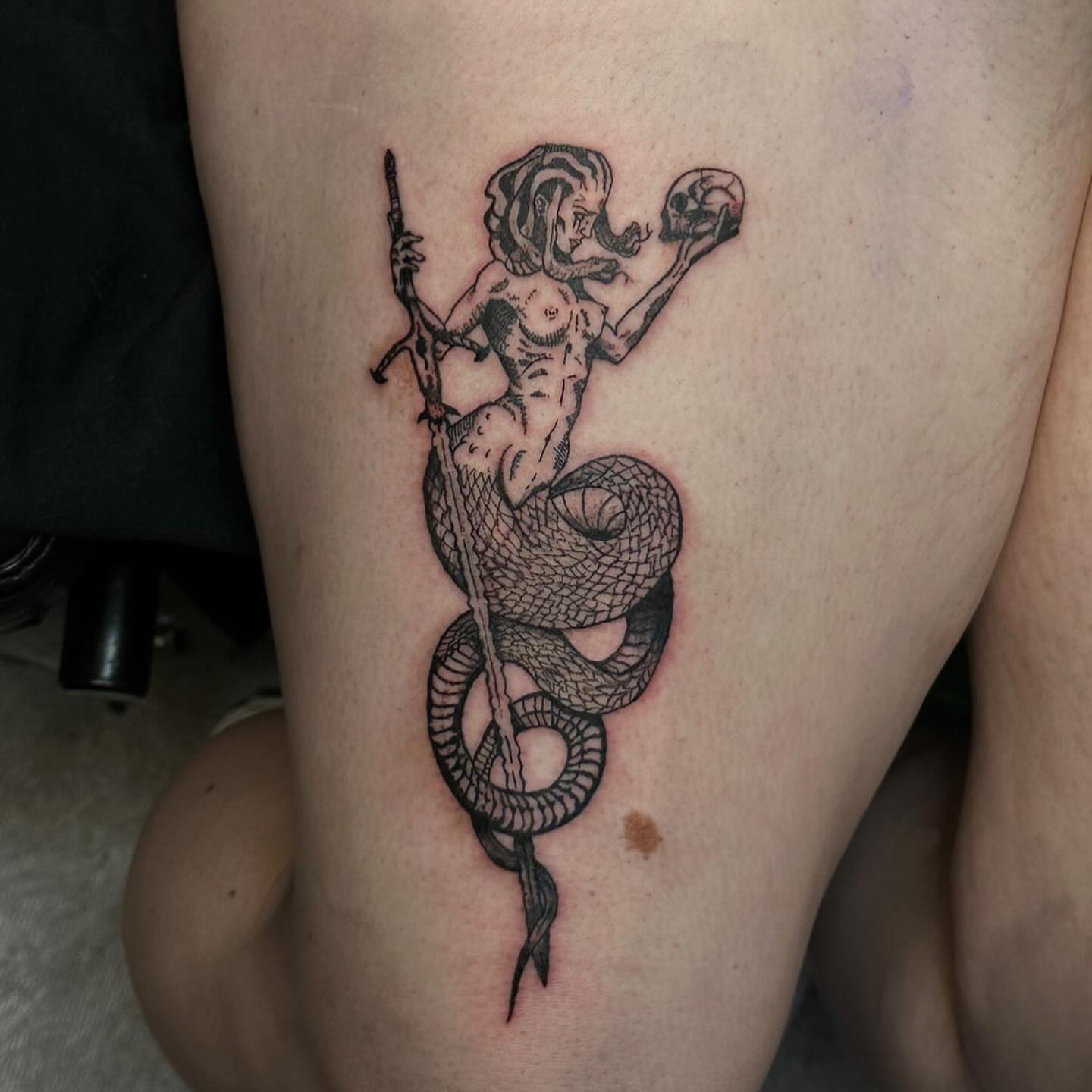 Tattoo by @august_tattz — black_and_grey