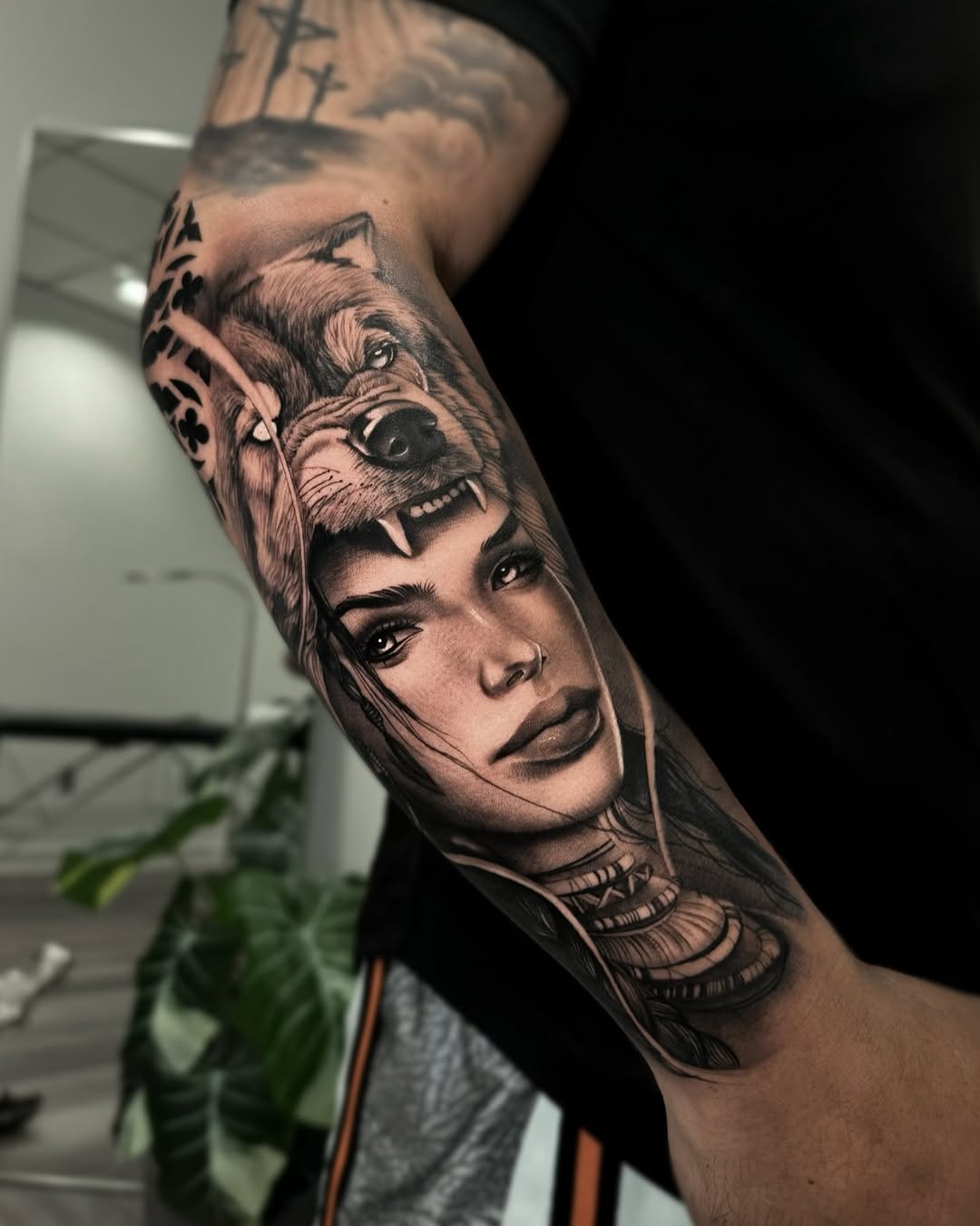 Tattoo by @rinktattoos — realism, black_and_grey