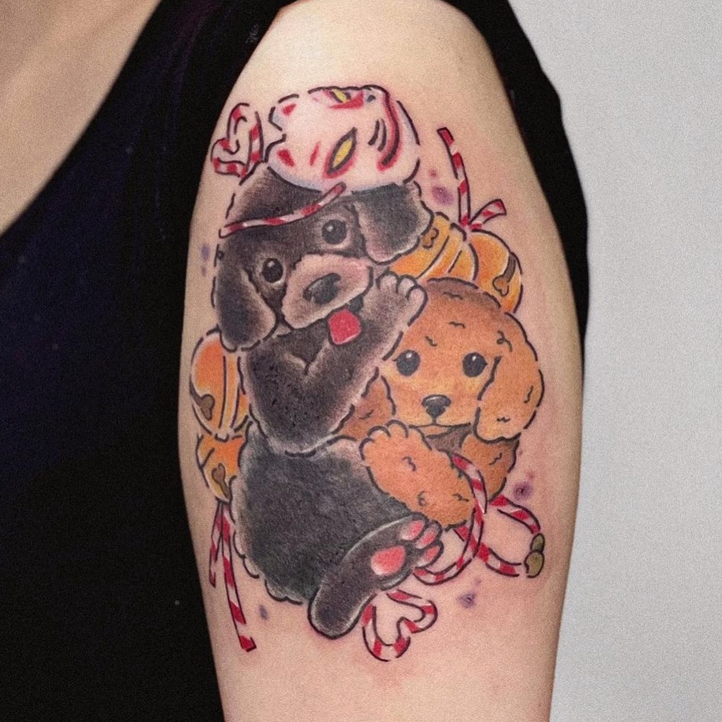 Tattoo by @rihantattoo — american_traditional, dotwork