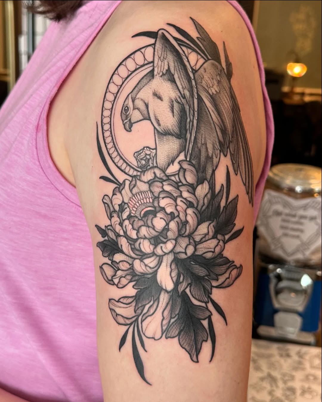 Tattoo by @staghorntattoo — black_and_grey, realism
