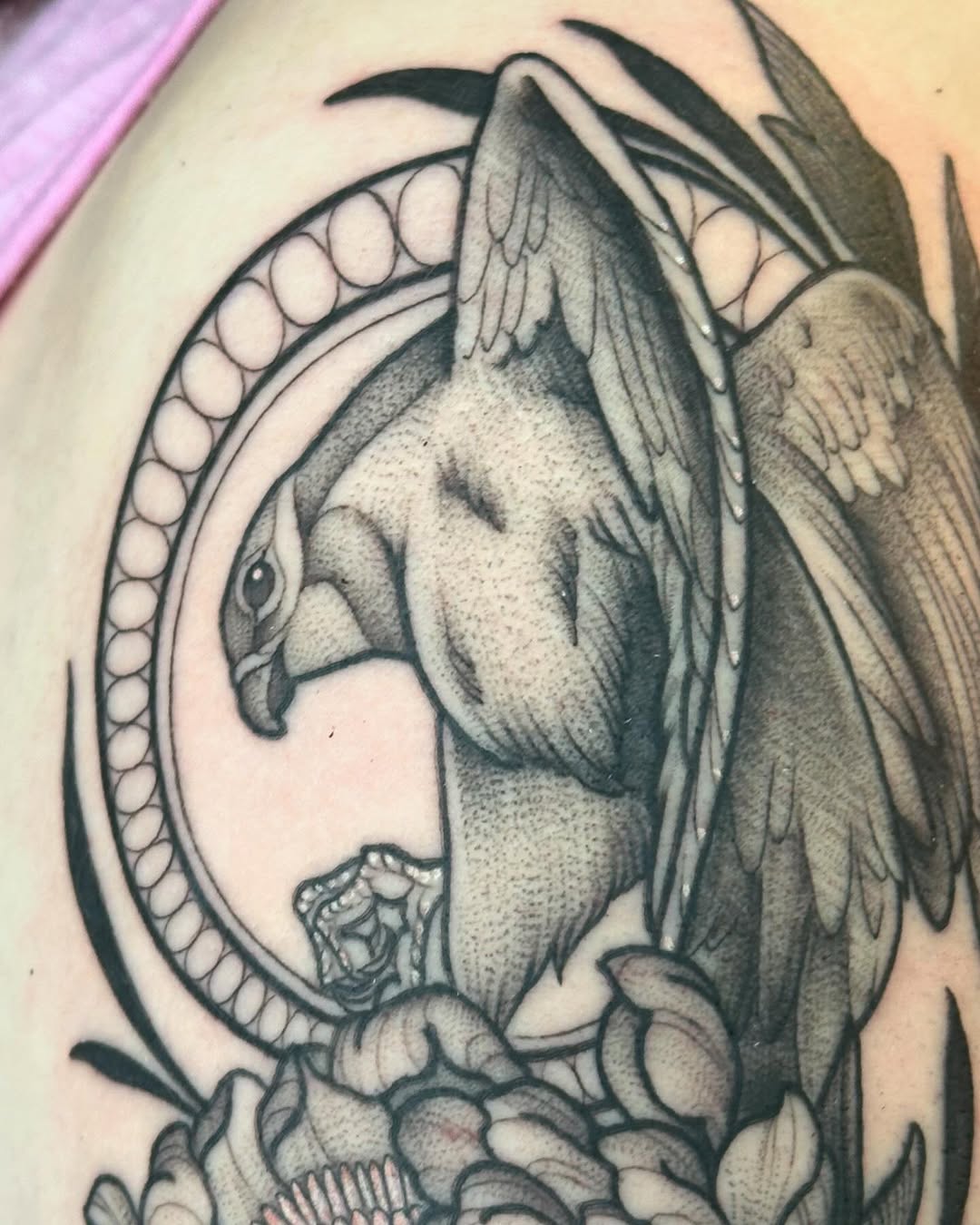 Tattoo by @staghorntattoo — black_and_grey, realism