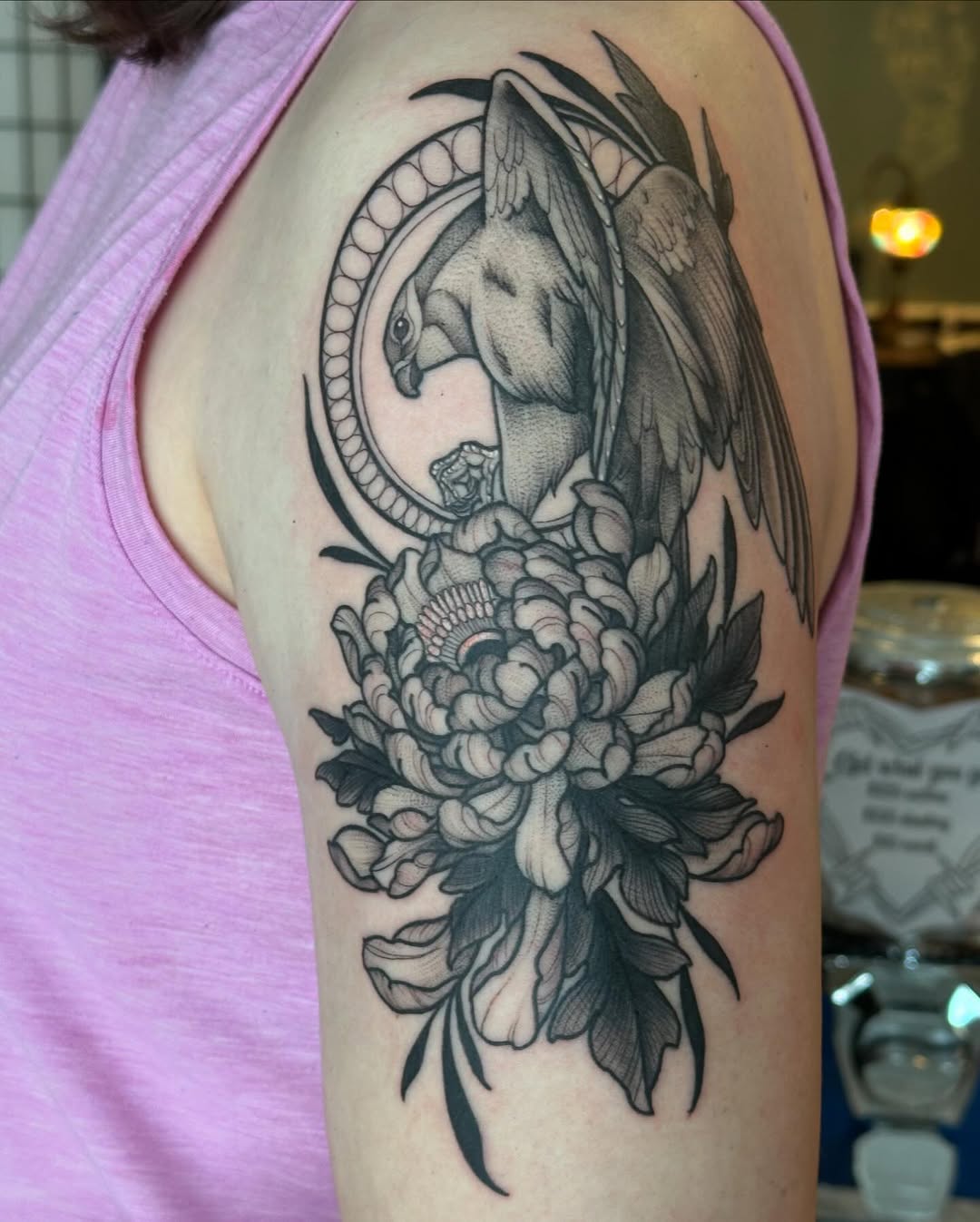 Tattoo by @staghorntattoo — black_and_grey, realism