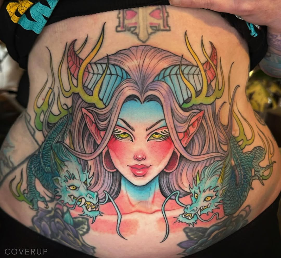 Tattoo by @langley_osborn — neo_traditional, new_school