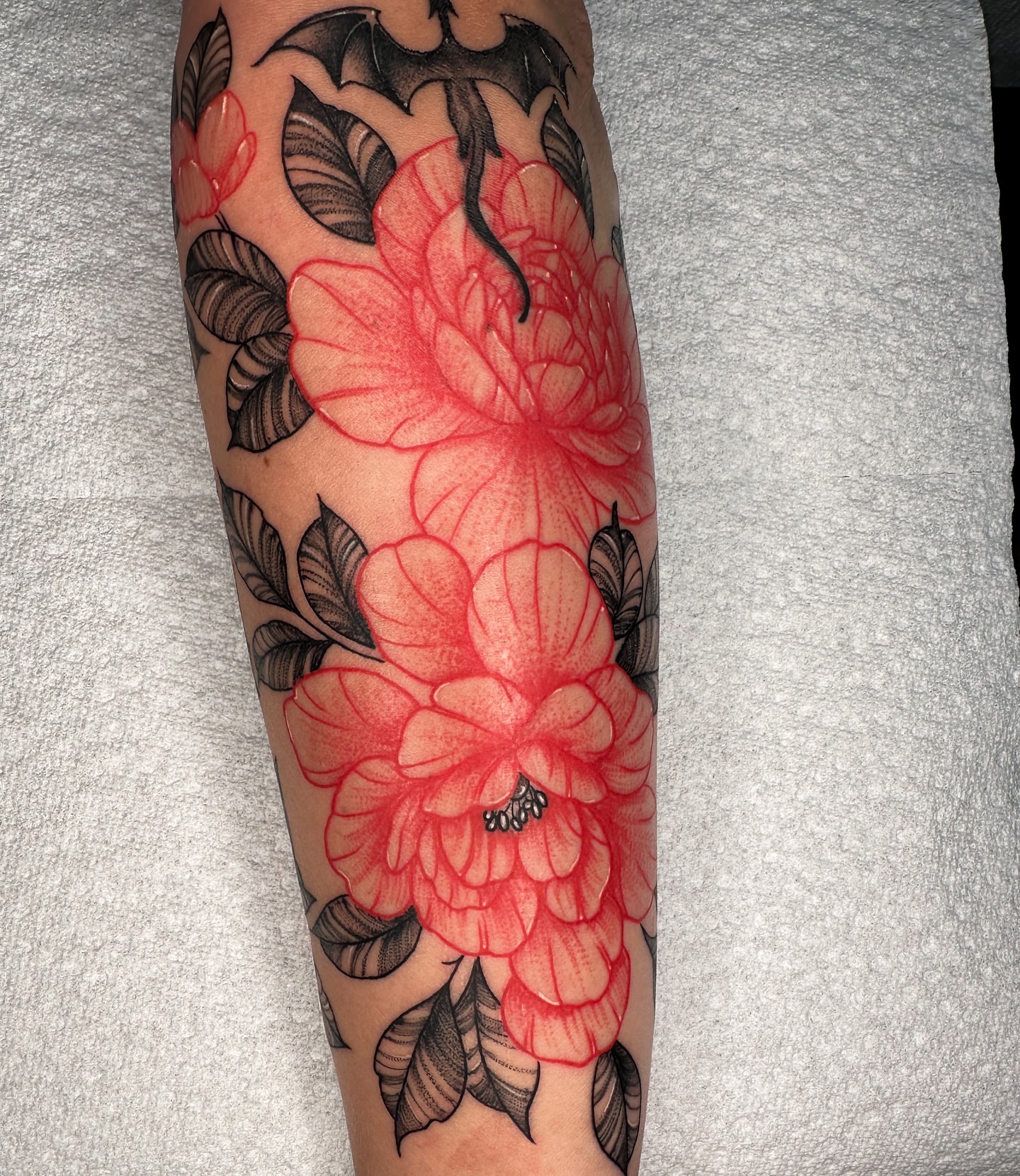 Tattoo by @doomedtattoo — american_traditional, dotwork