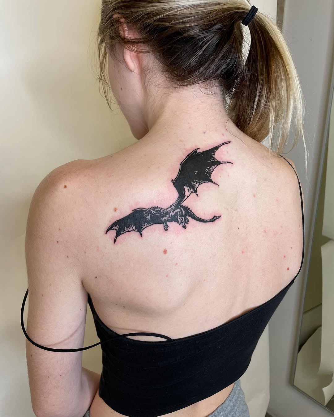 Tattoo by @telephonepole2 — blackwork