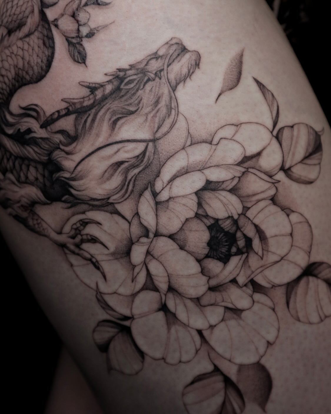 Tattoo by @rit13_ink — black_and_grey, realism