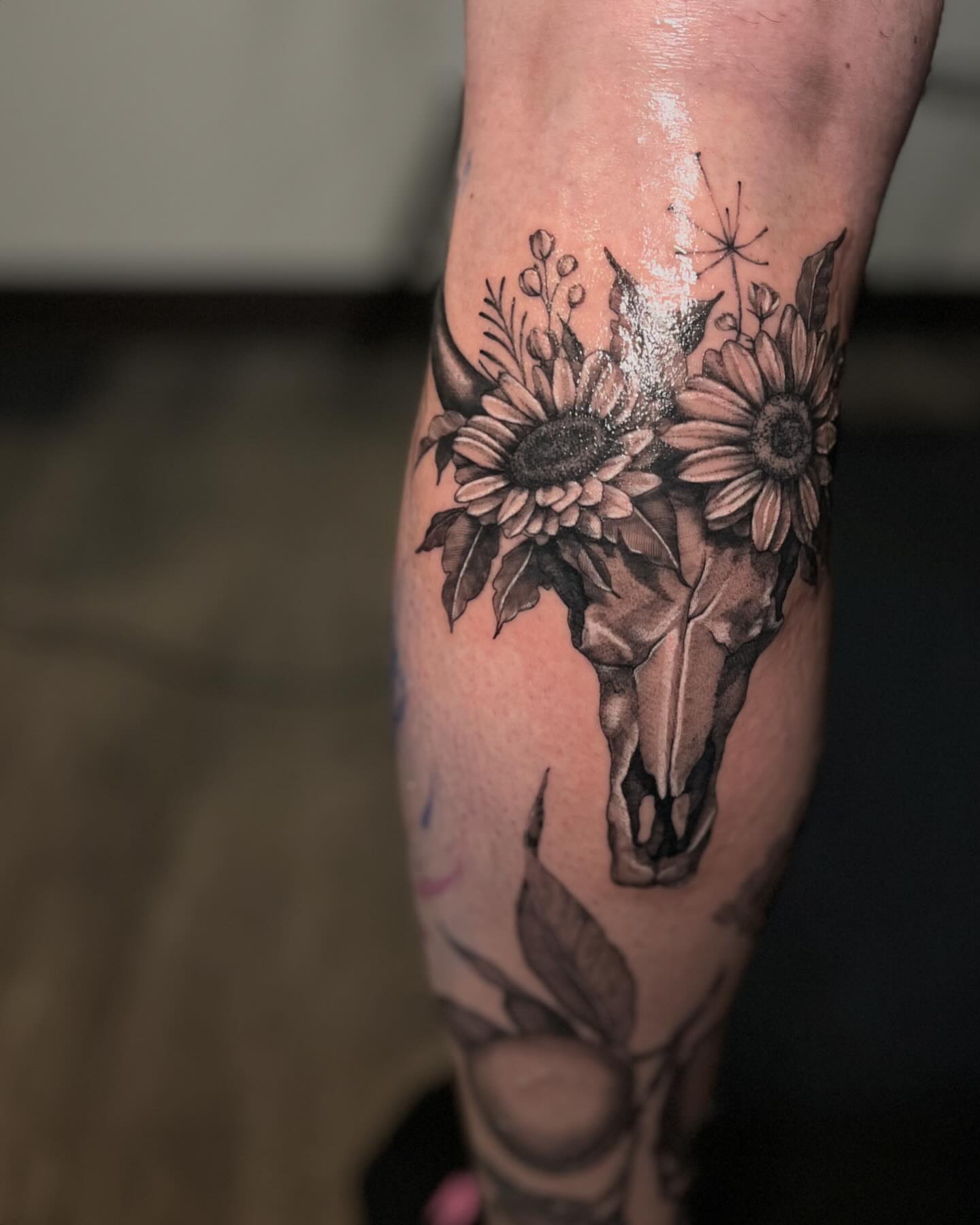 Tattoo by @katlyne_j — black_and_grey, realism