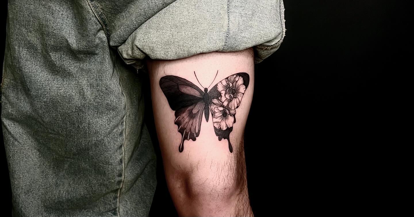 Tattoo by @swani_tattoo — black_and_grey