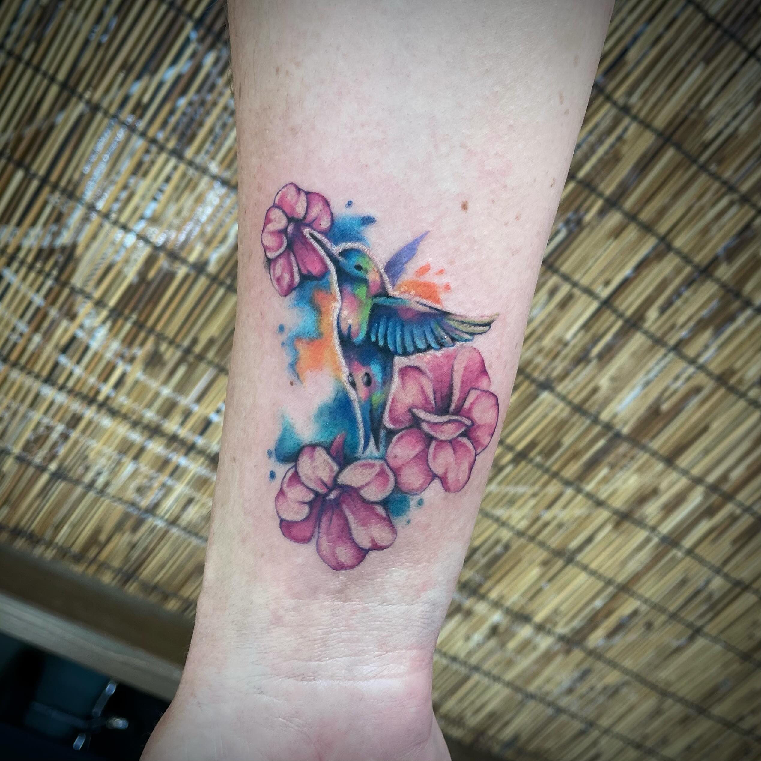 Tattoo by @darkwood.tattoos — watercolor
