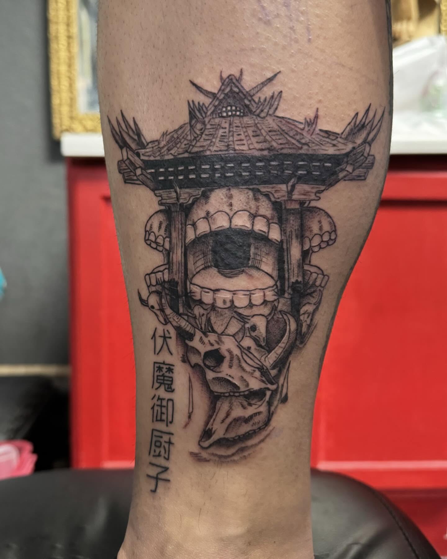 Tattoo by @kylehtattoo — black_and_grey, japanese_irezumi