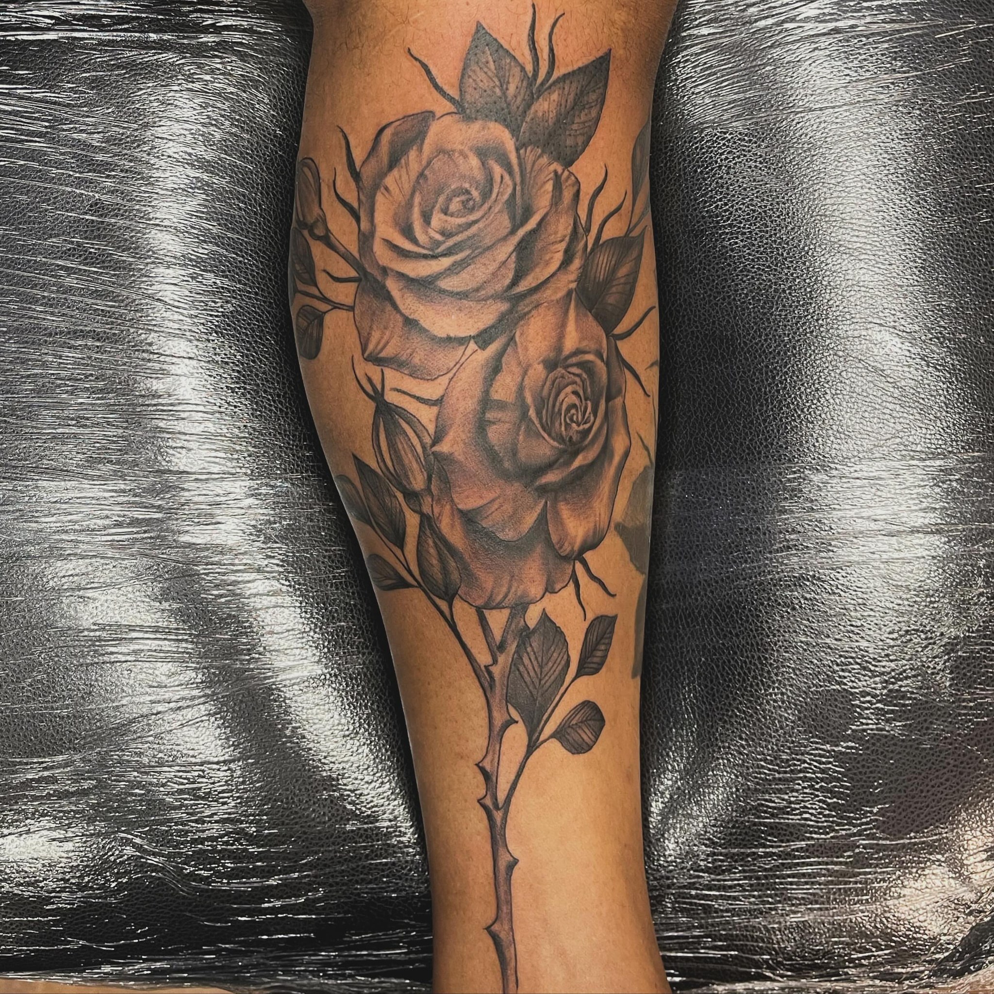 Roses realism tattoo on the forearm by 💀good To the Grave💀