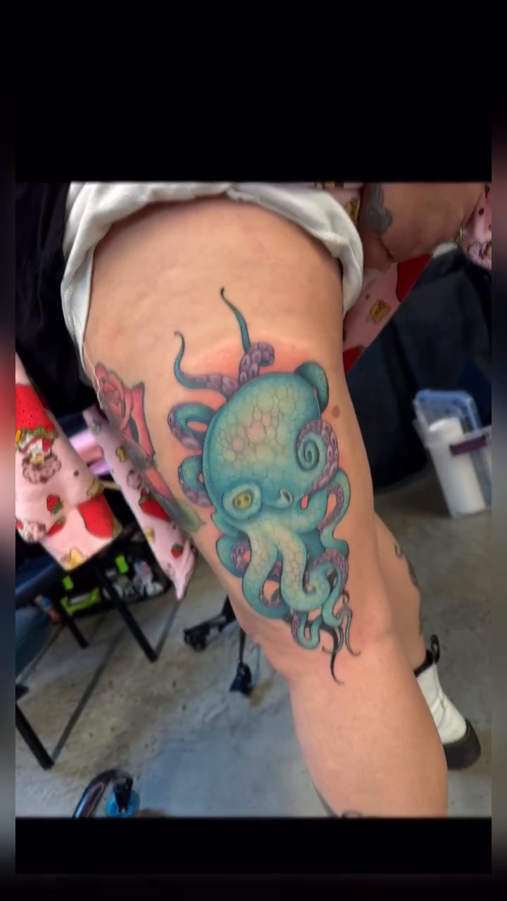 Tattoo by @athenafunk — realism, dotwork