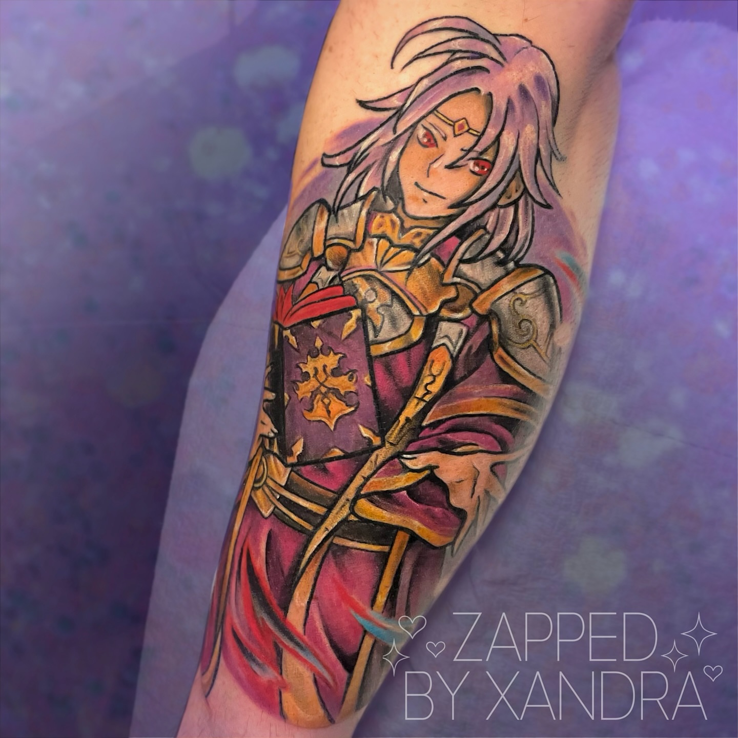Anime character anime tattoo on the forearm by ๐๐ข๐ฏ๐ฅ๐ณ๐ข