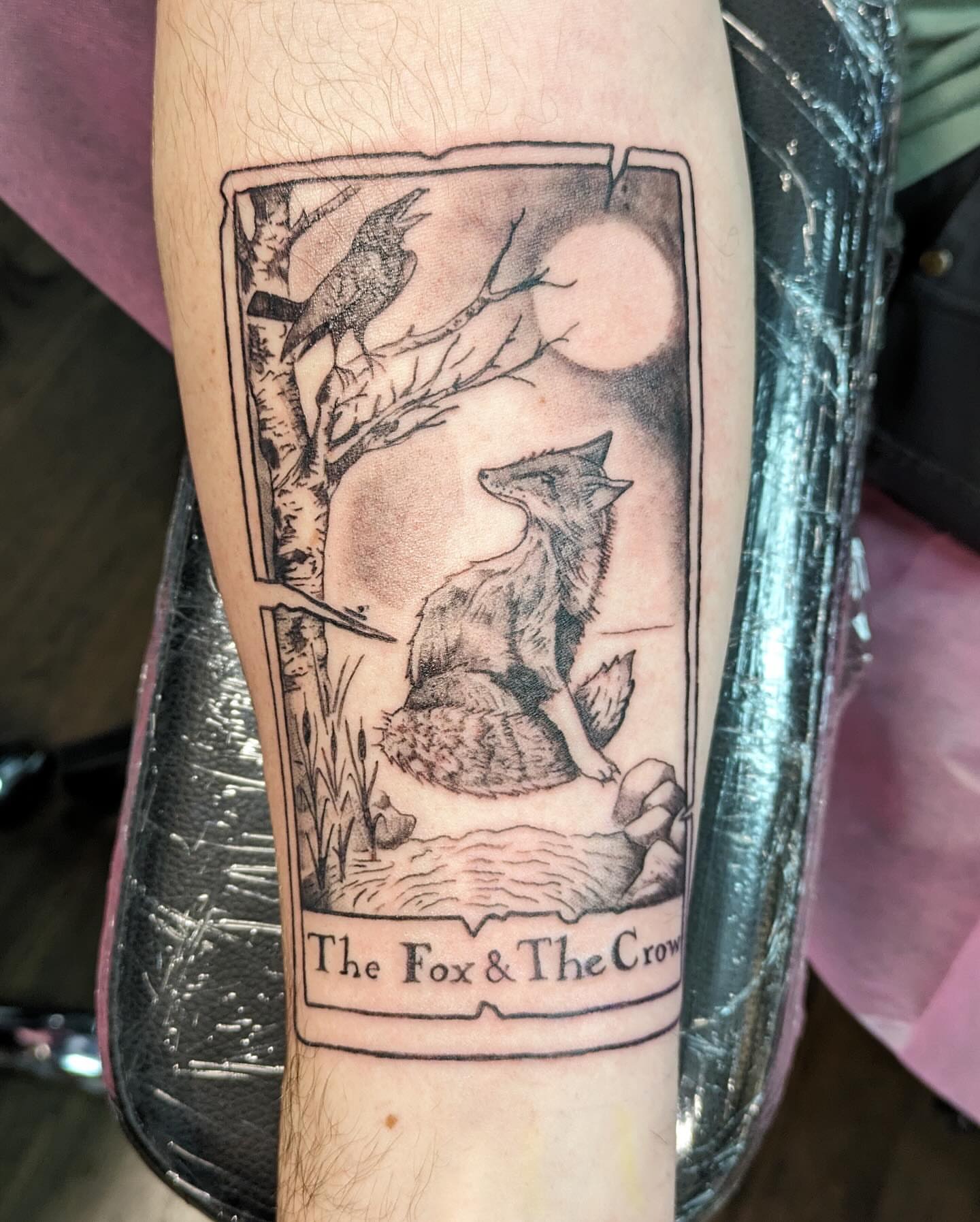 Tattoo by @maggieatattoo — black_and_grey