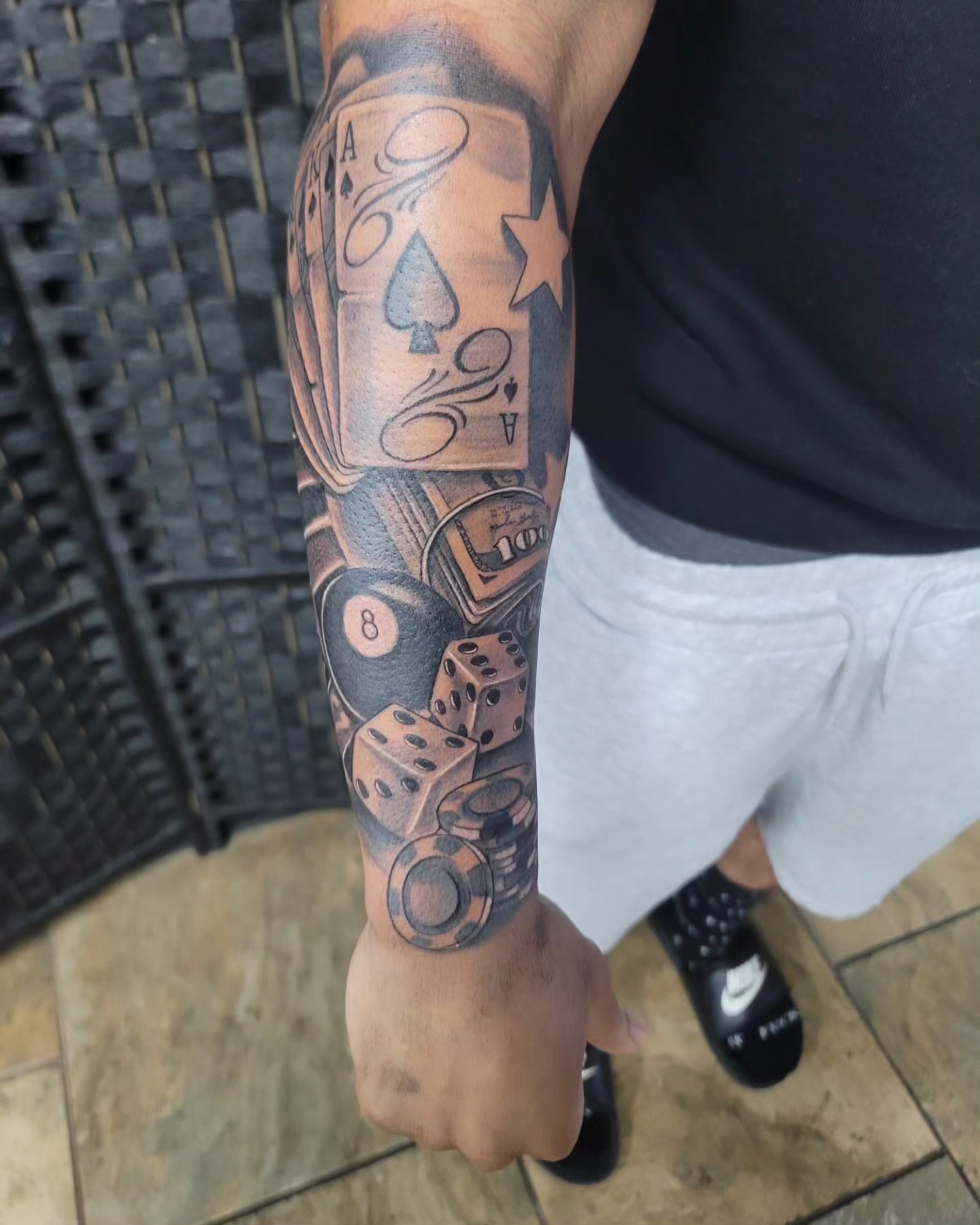 Tattoo by @bigcdotatts — black_and_grey