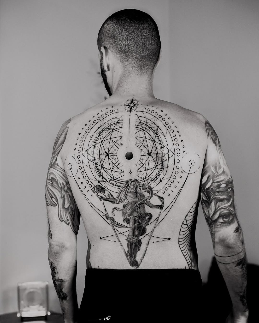 Tattoo by @jz_inker — geometric, black_and_grey