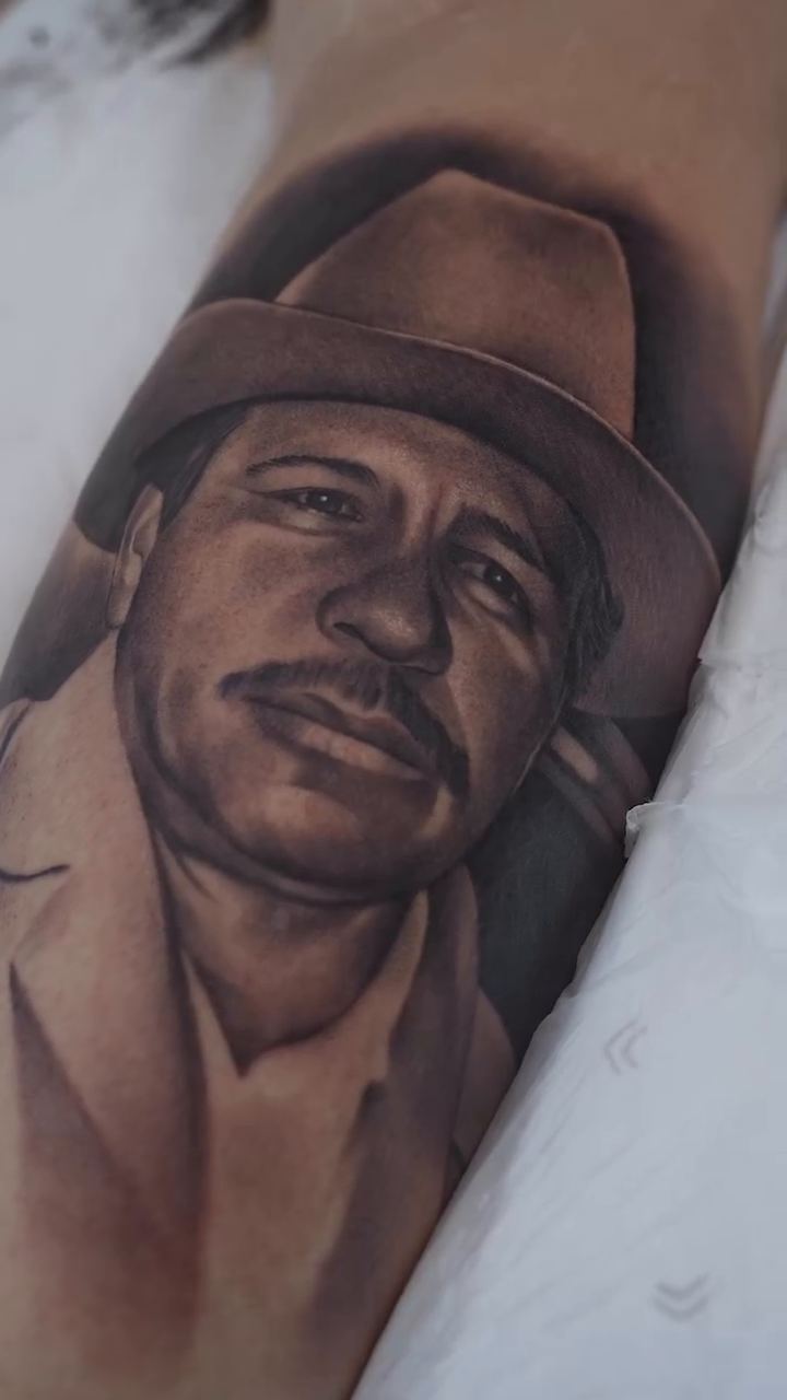 Tattoo by @red_lettr — realism, black_and_grey