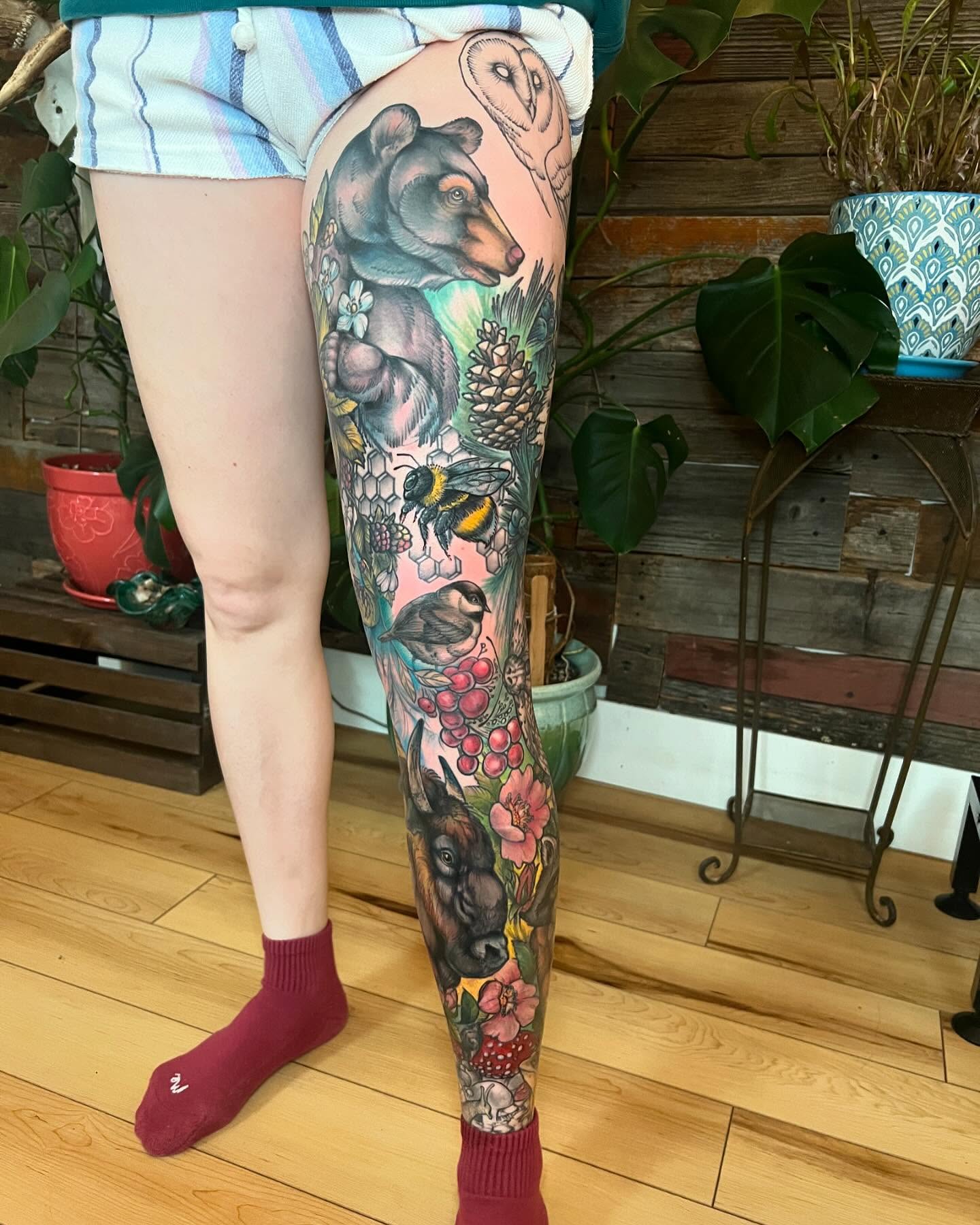 Tattoo by @bambikhan — american_traditional, dotwork