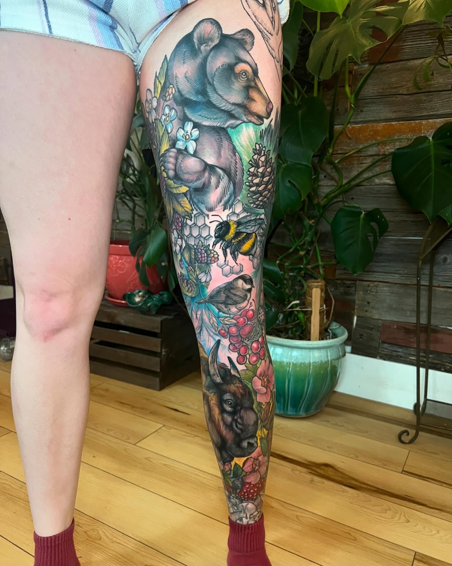 Tattoo by @bambikhan — american_traditional, dotwork