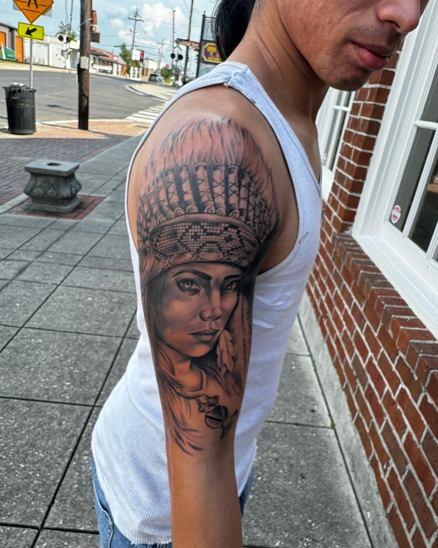 Tattoo by @tattman9000 — realism, black_and_grey