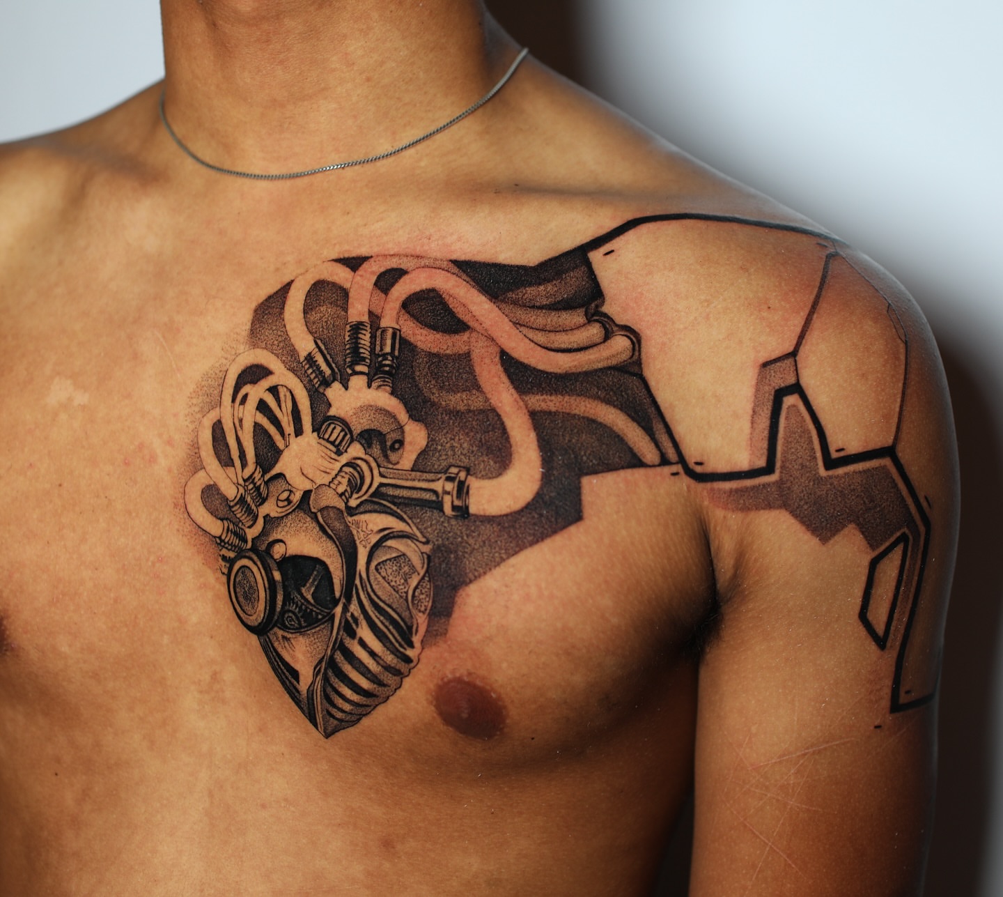 Tattoo by @strokin_dark — black_and_grey, geometric