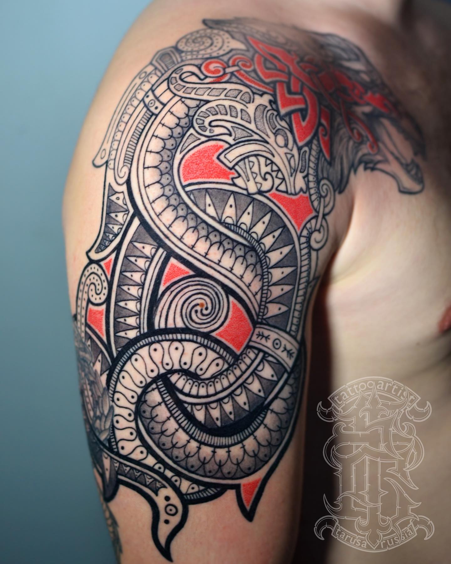 Tattoo by @chemodanov11 — geometric, ornamental