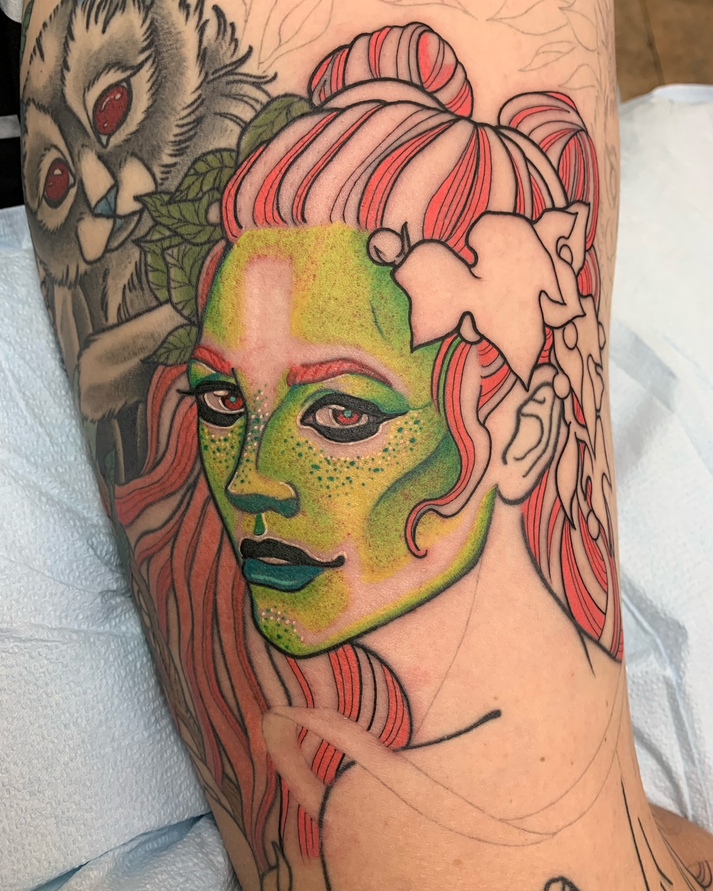 Tattoo by @colleen_bricker — dotwork, realism