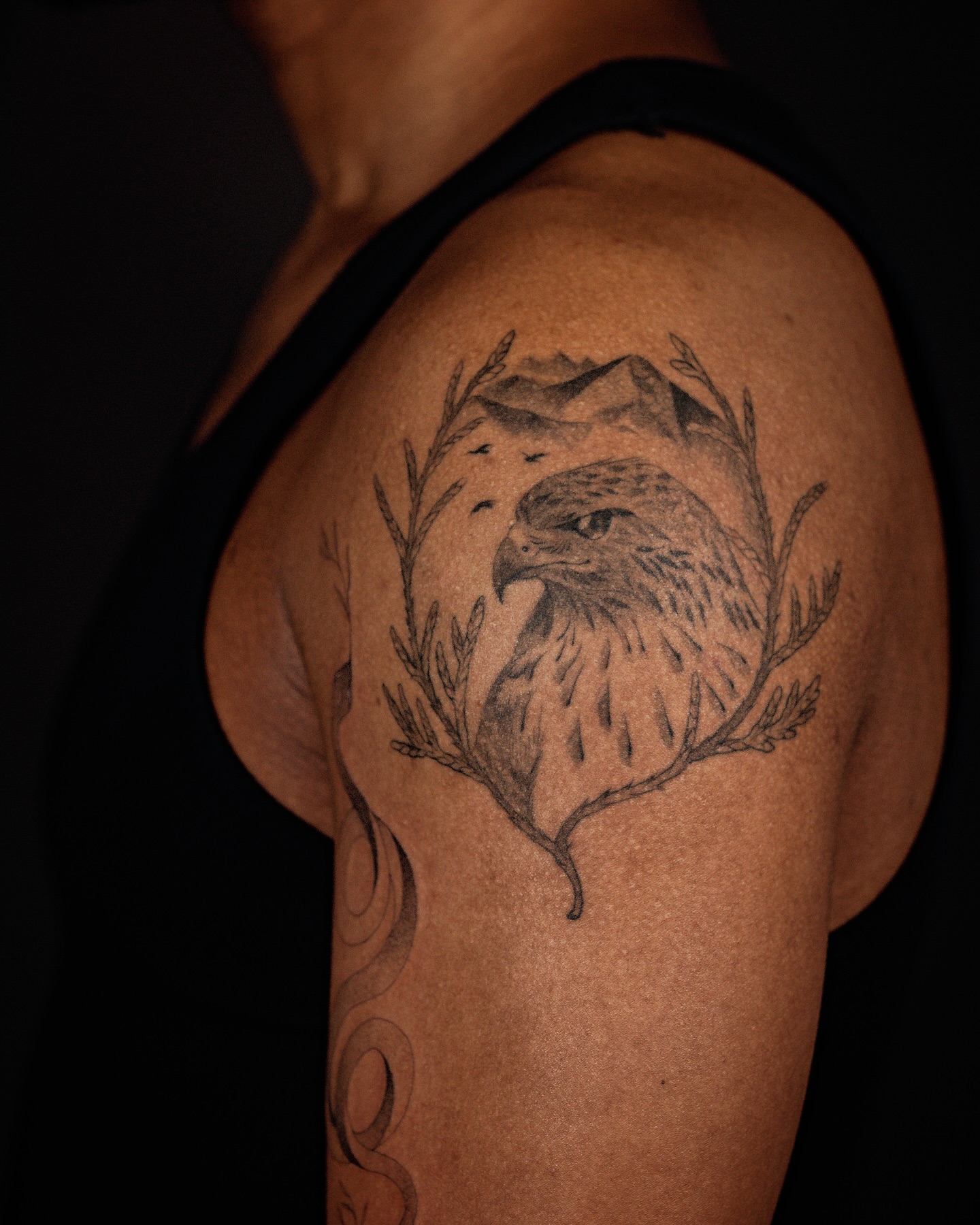Tattoo by @cupidnegra — black_and_grey